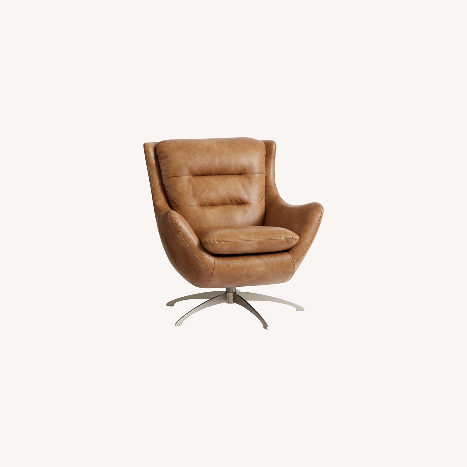 Pottery Barn Lennon Vegan Leather Chair AptDeco