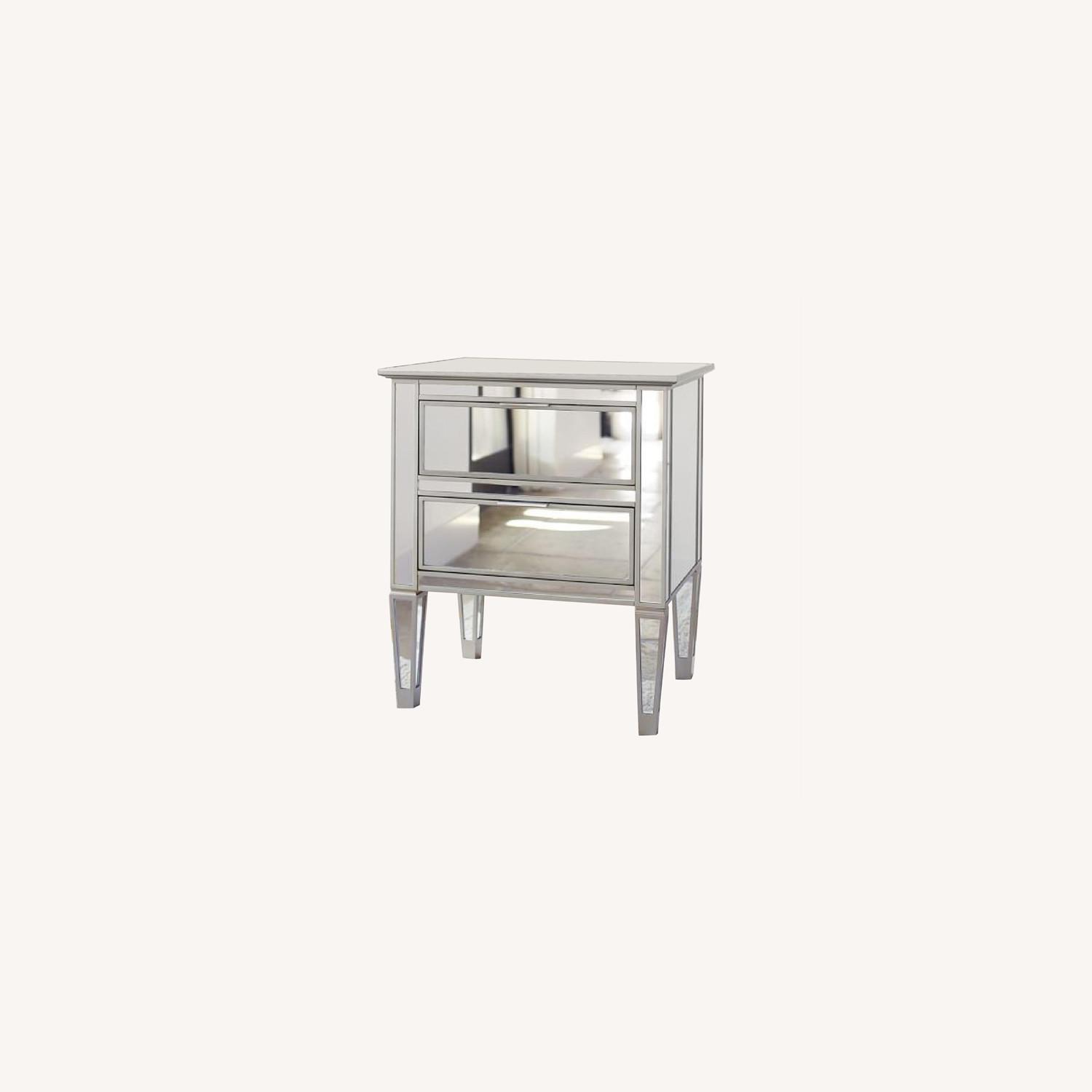Pottery Barn Park Mirrored Nightstand AptDeco