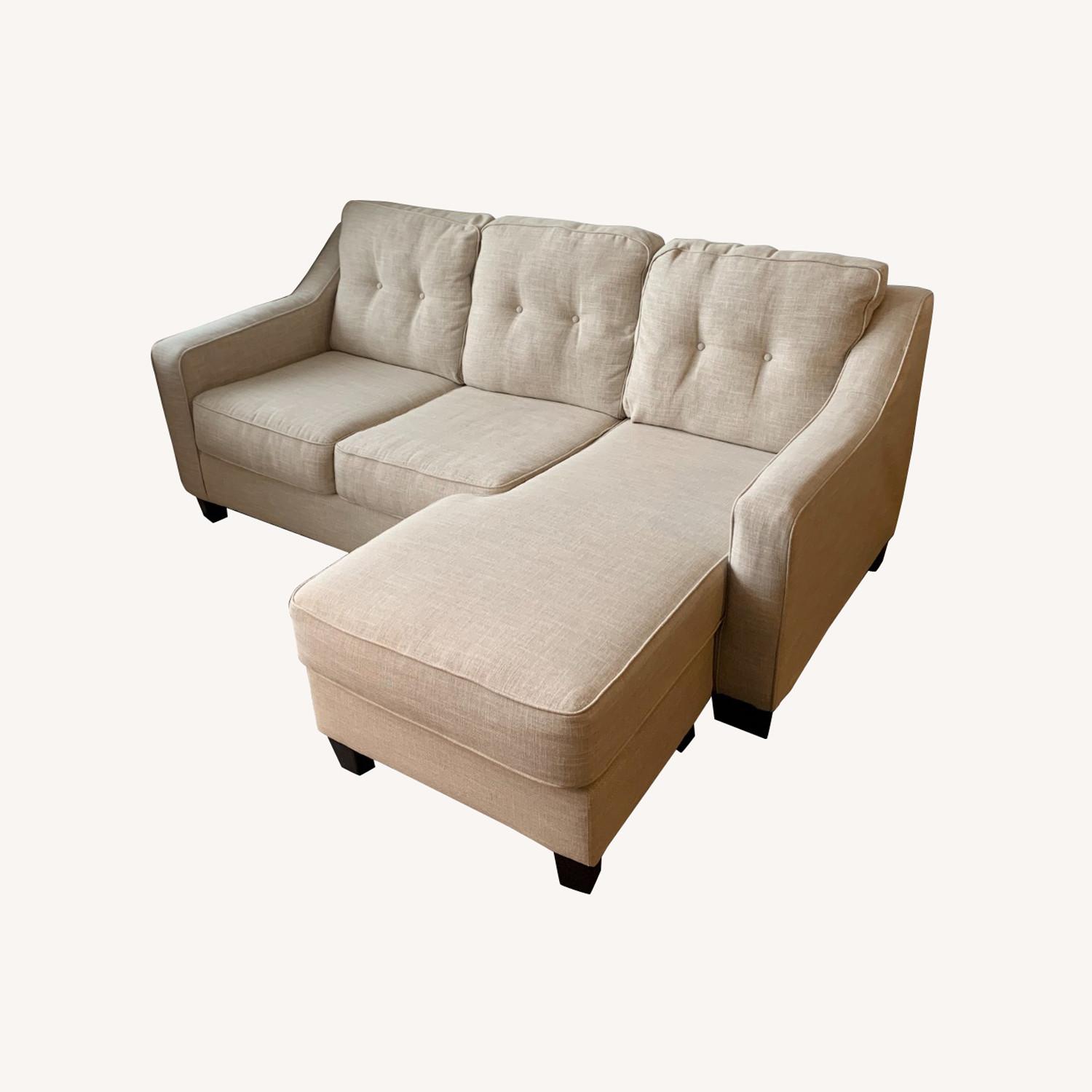 Raymour & Flanigan Reversible Sofa Chaise AptDeco
