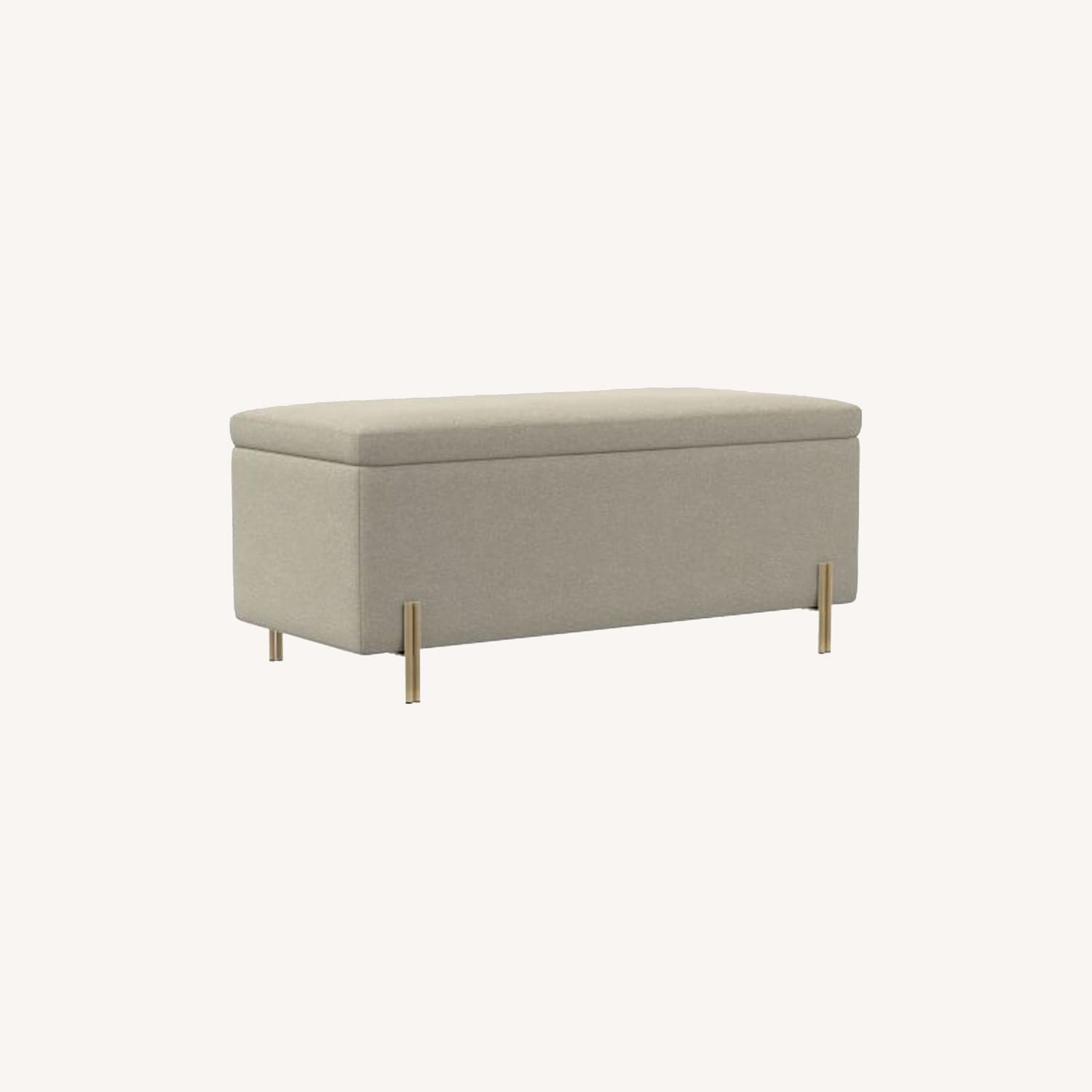 West Elm Mod Storage Ottoman / Bench AptDeco