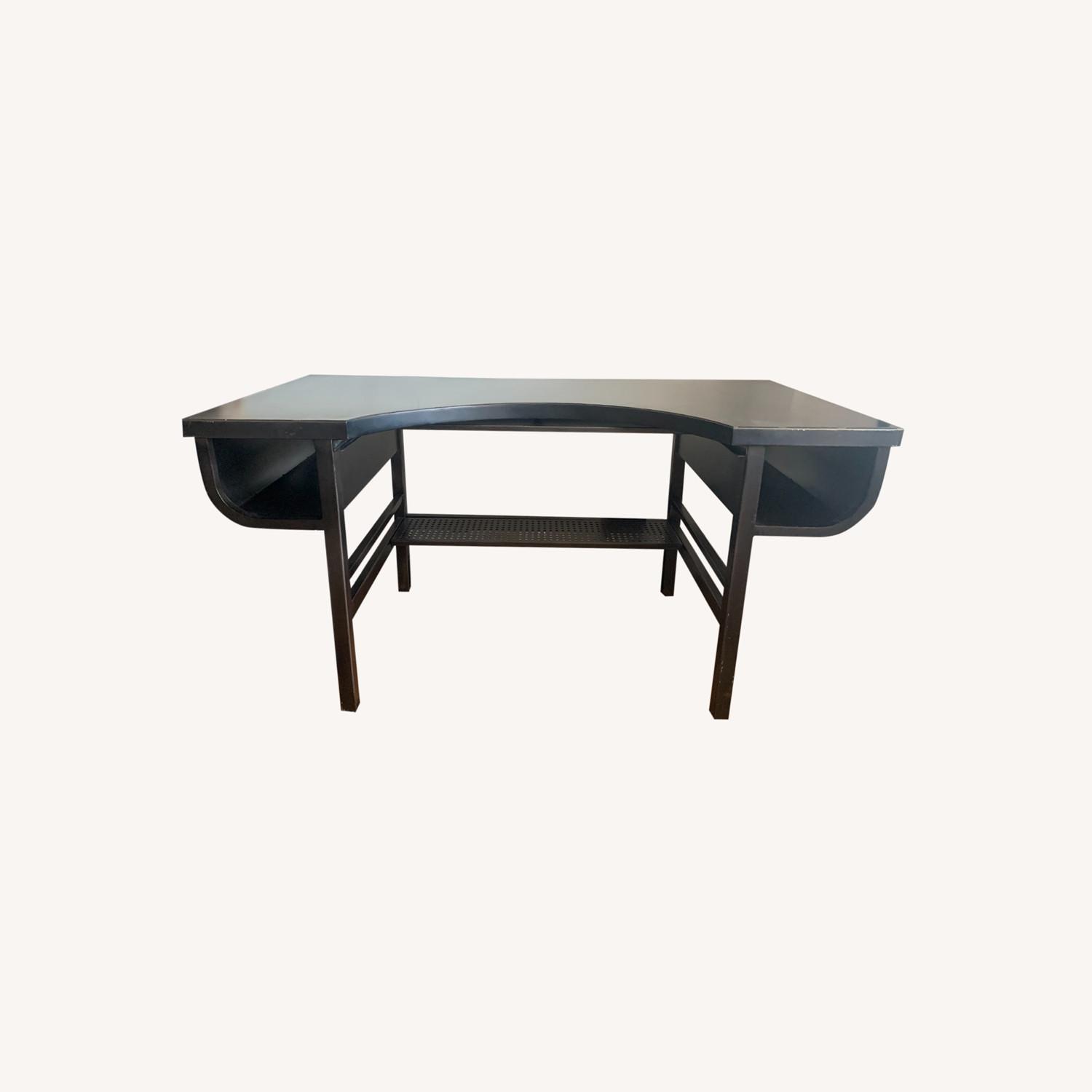 Restoration Hardware Industrial Gun Metal Desk - image-0