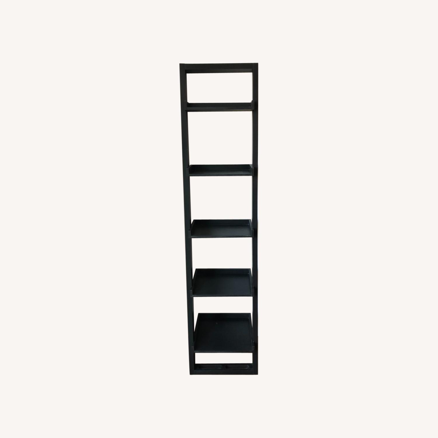 Black Ladder Bookshelf AptDeco