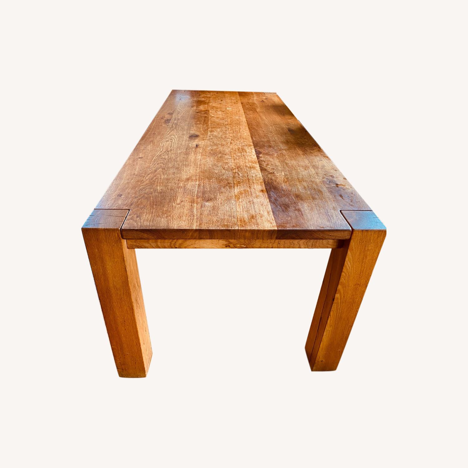 Crate & Barrel Terra Natural Oak Dining Table AptDeco