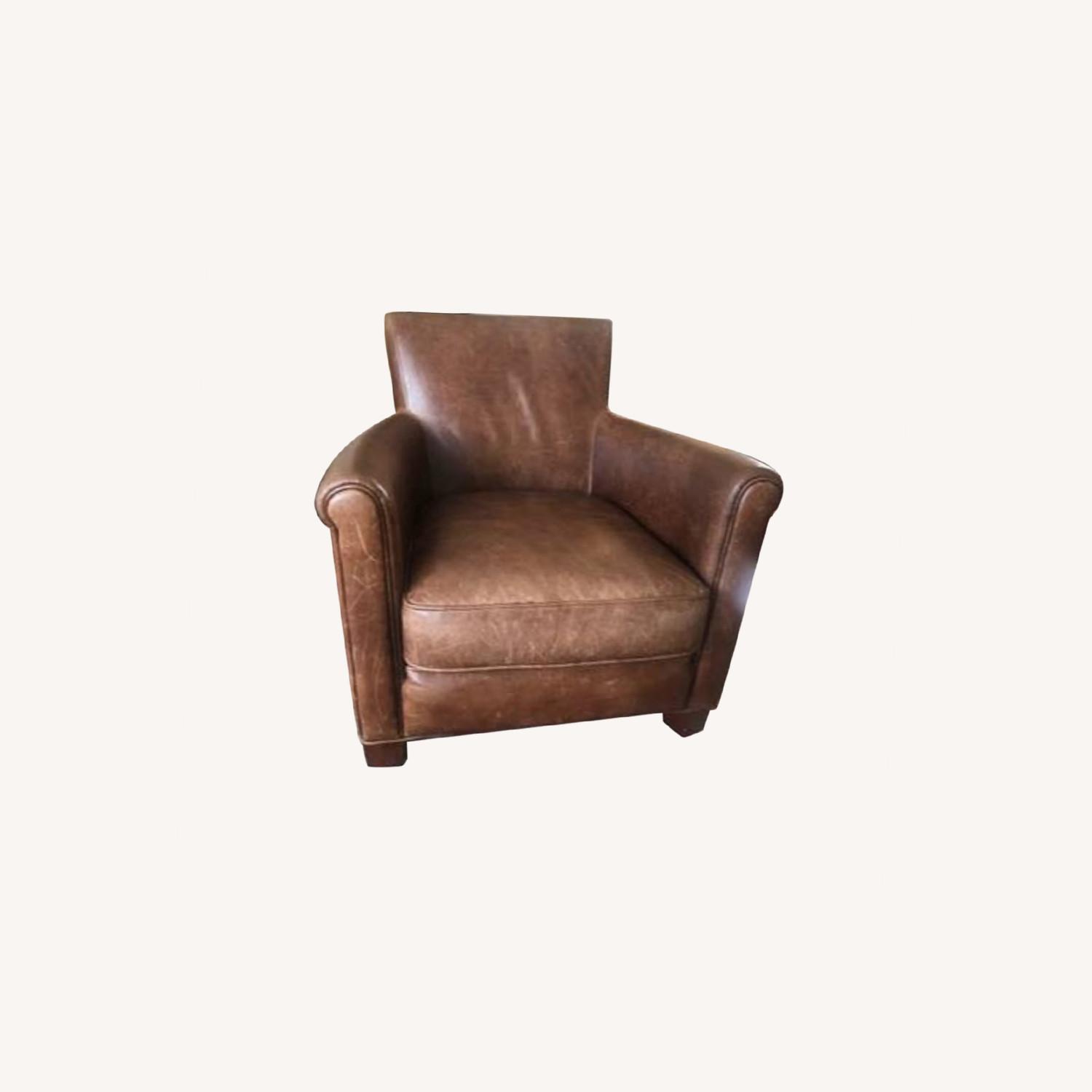 Pottery Barn Leather Chair AptDeco
