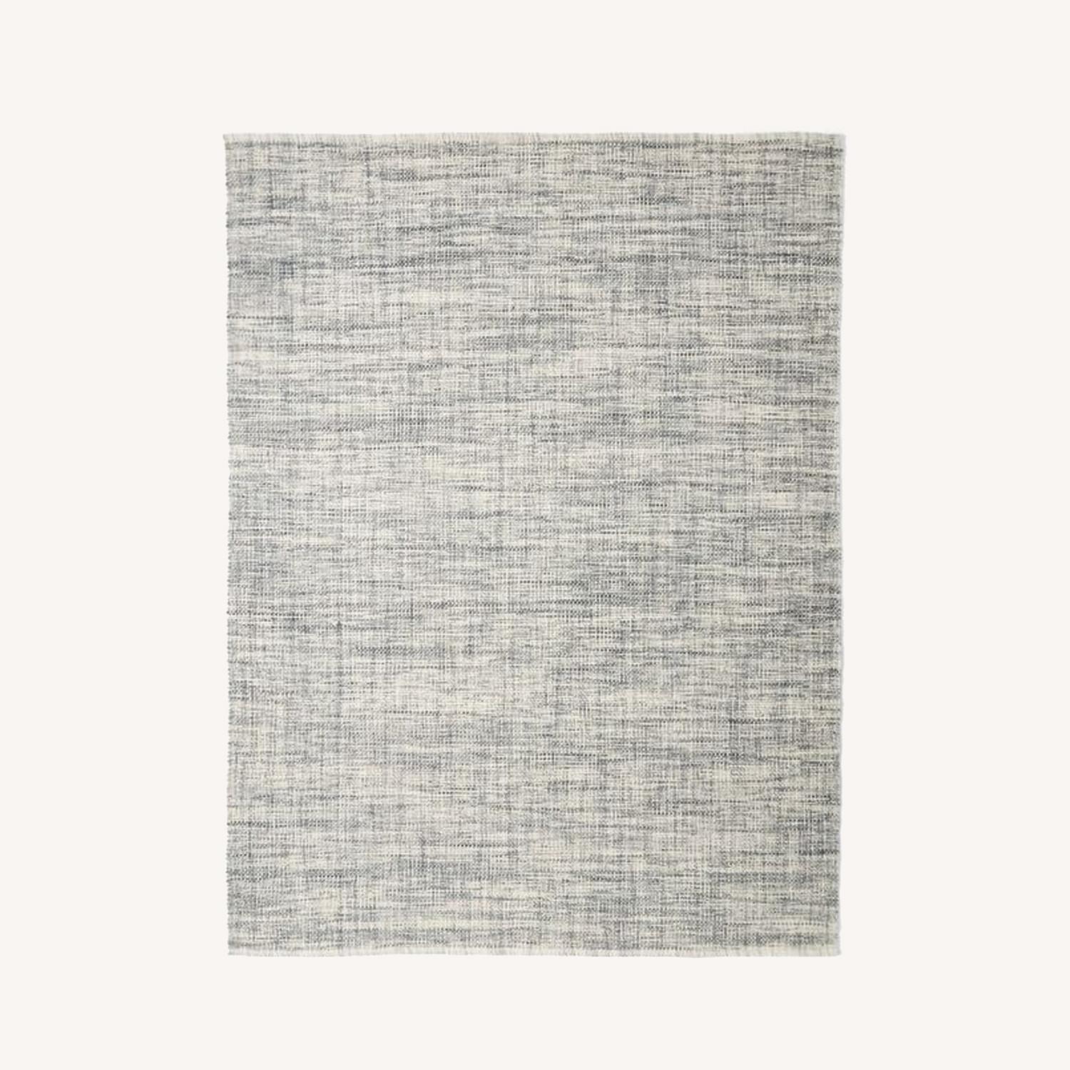 West Elm Heathered Basketweave Wool Rug, 8x10 AptDeco