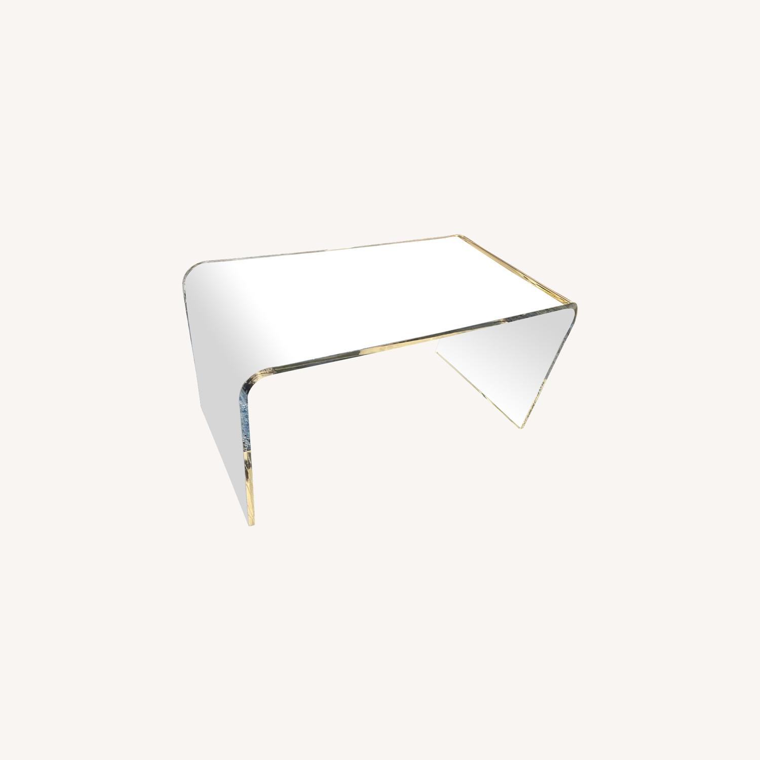 Modern Clear Coffee Table AptDeco