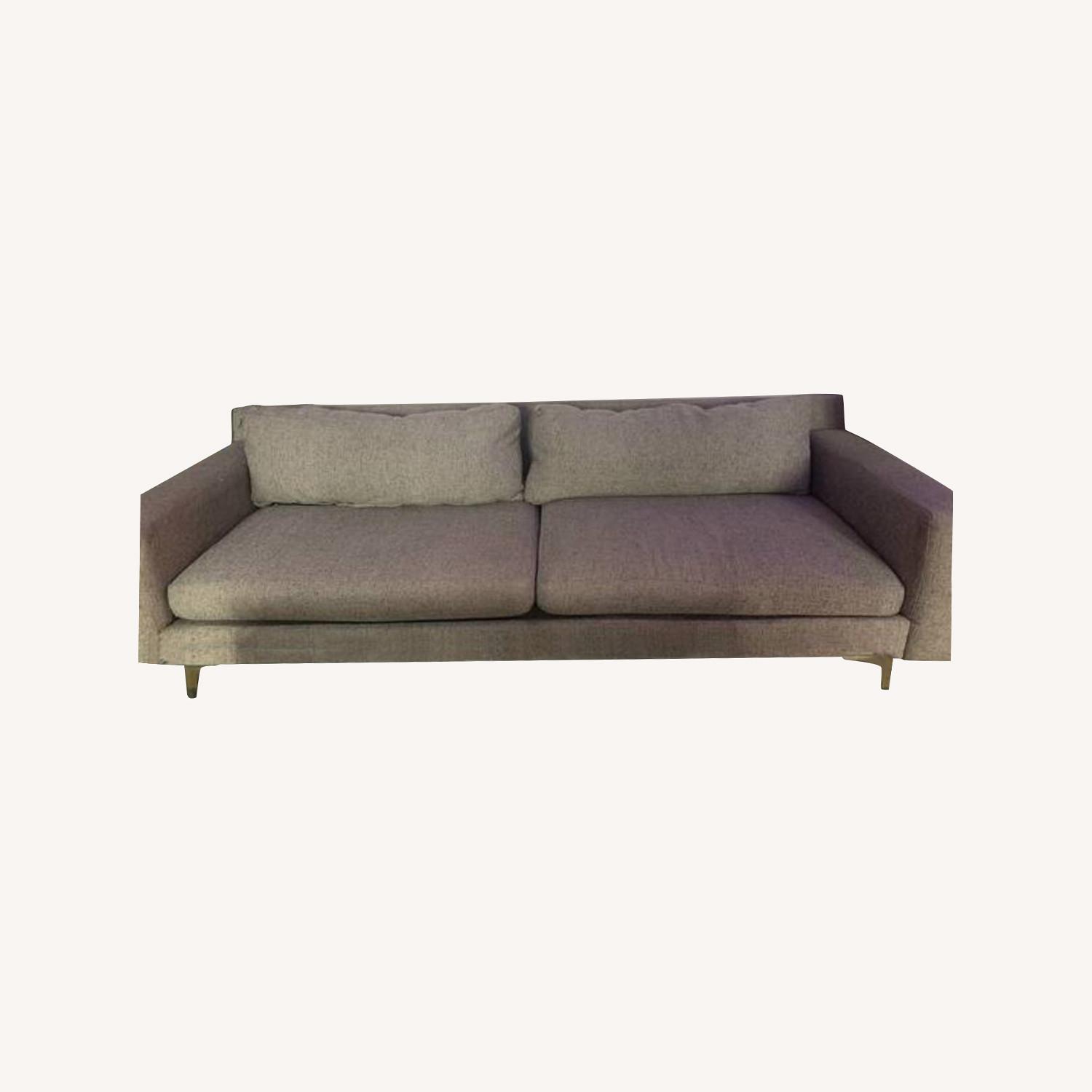 West Elm Eddy Pearl Grey/Almond Sofa - image-0