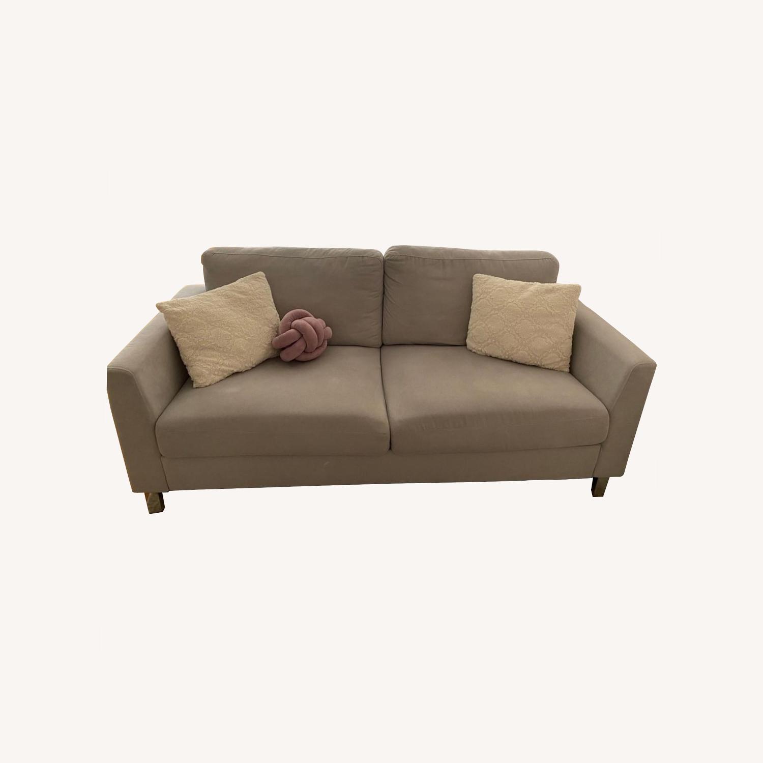 Wayfair Grey Sofa AptDeco