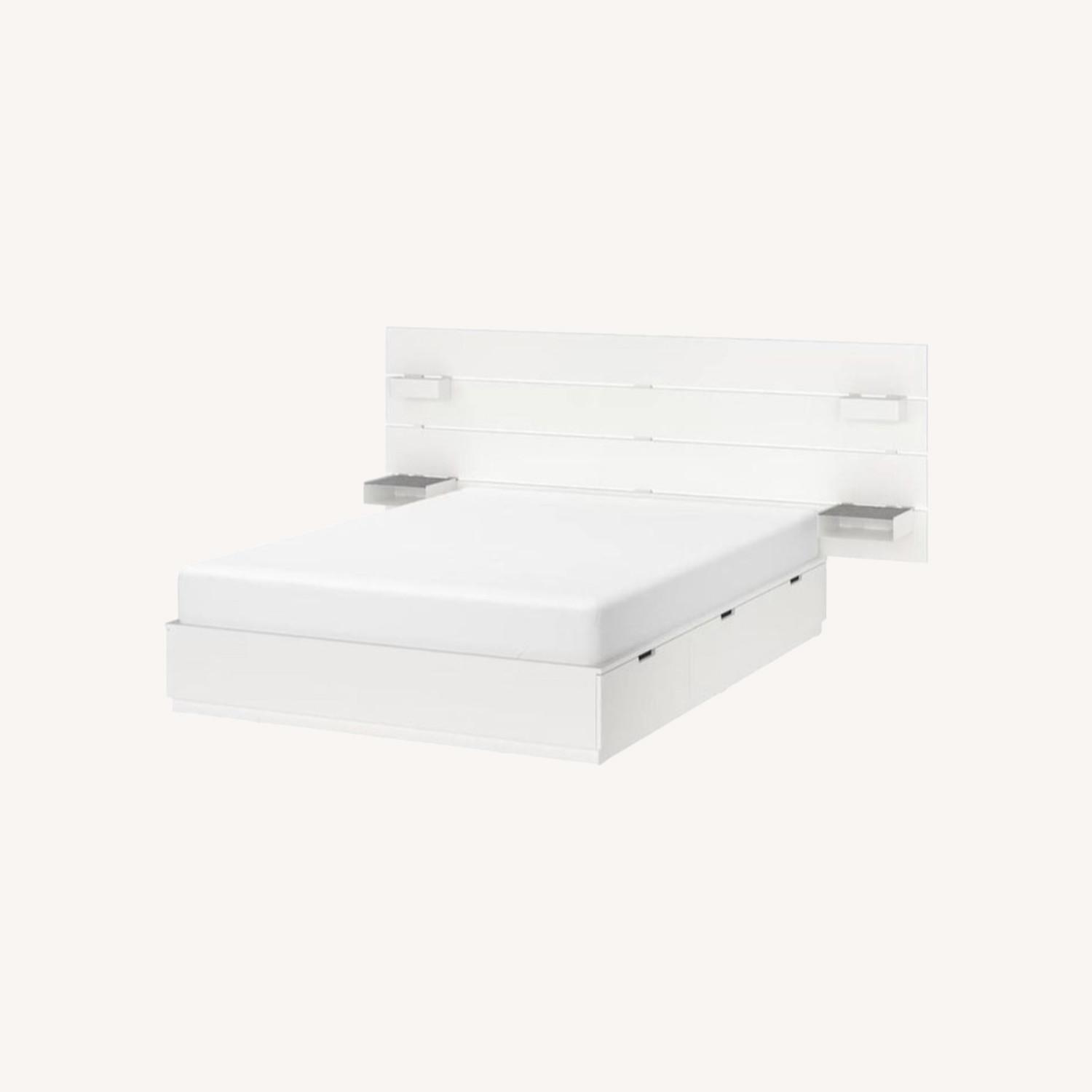 IKEA NORDLI Queen Bed Frame + Storage AptDeco