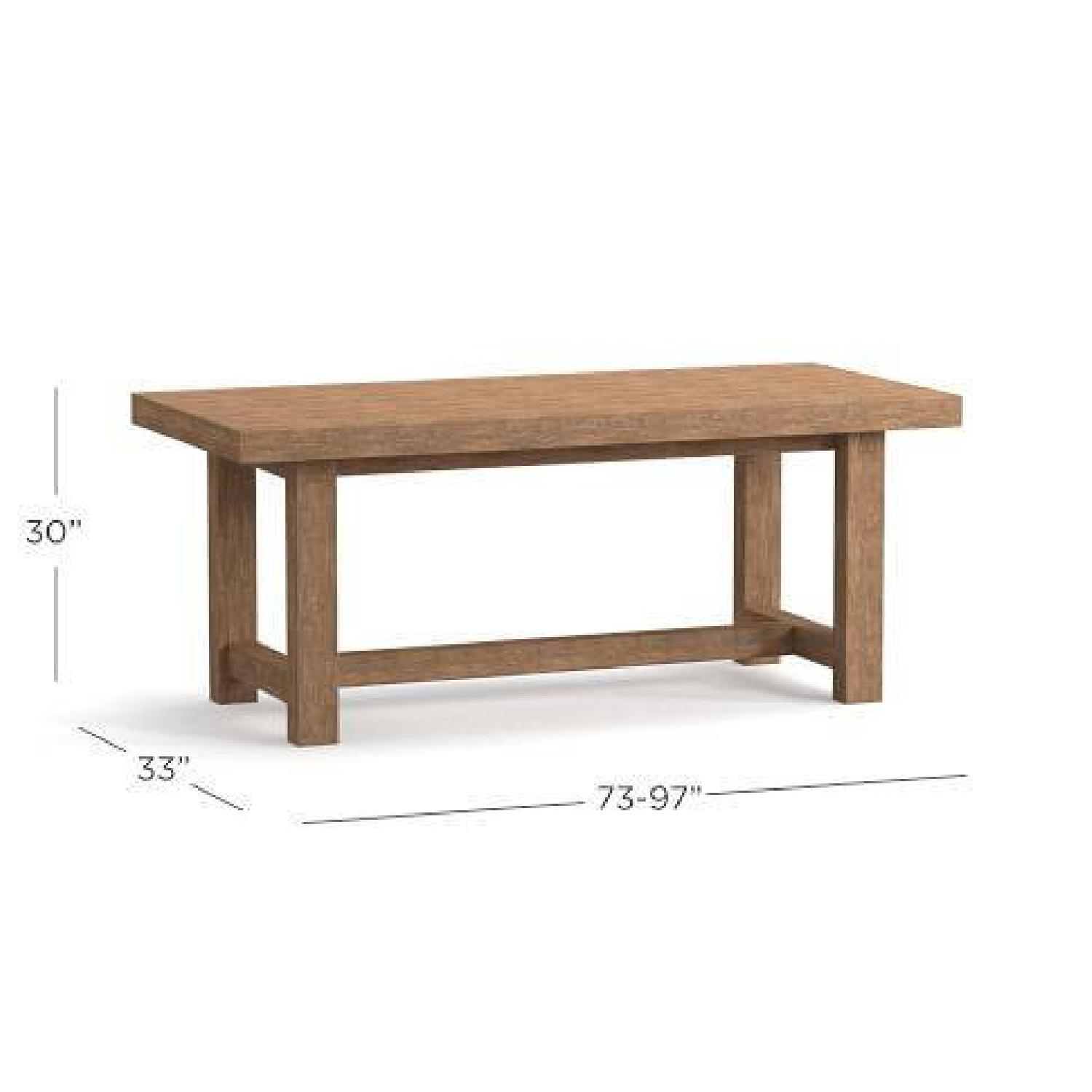 Pottery Barn Reed Extending Dining Table - image-6