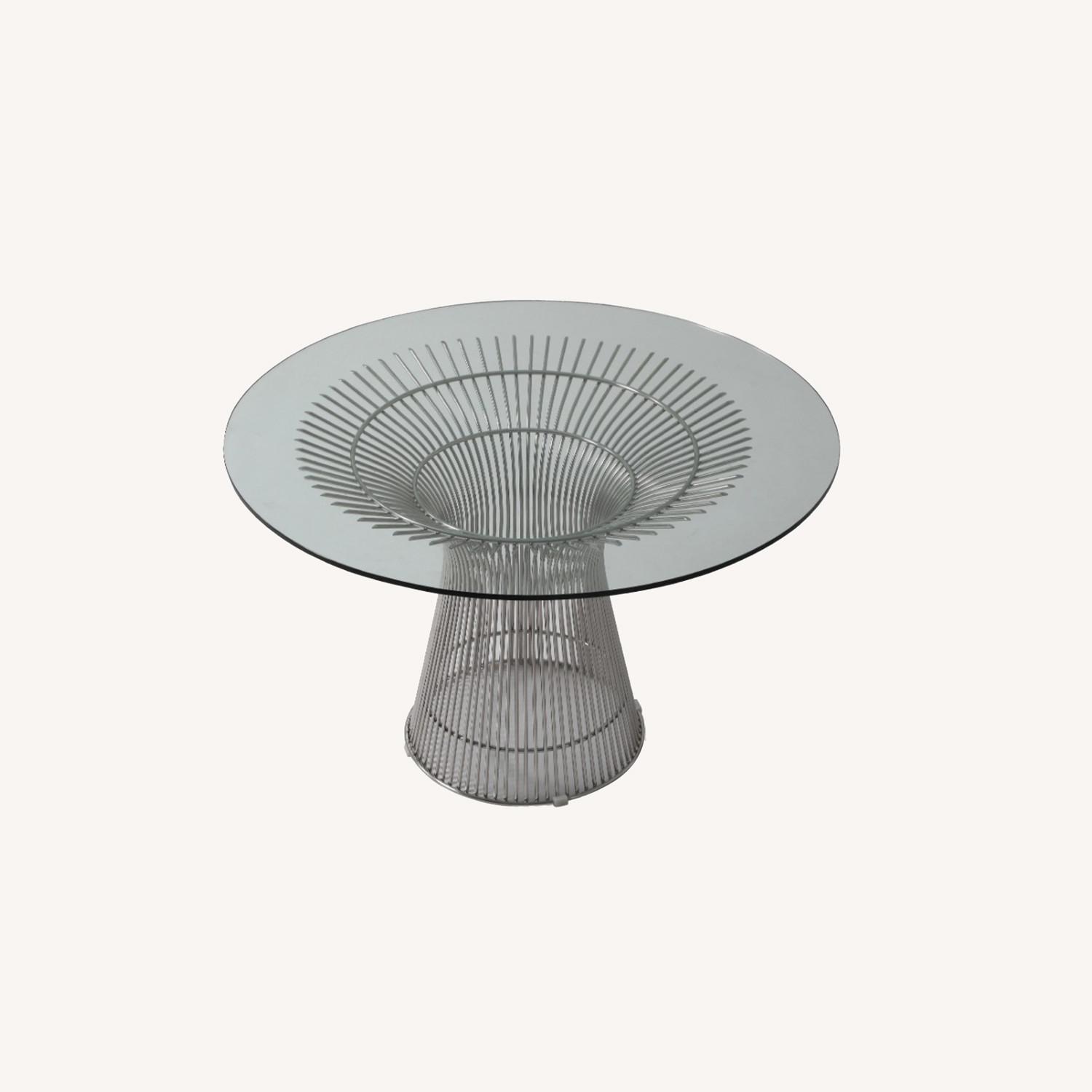 Platner Table replica Glass Dining Table 47" - image-0