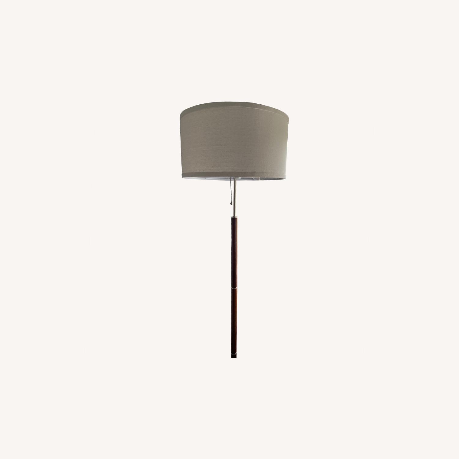 Crate & Barrel Wood Floor Lamp - image-0