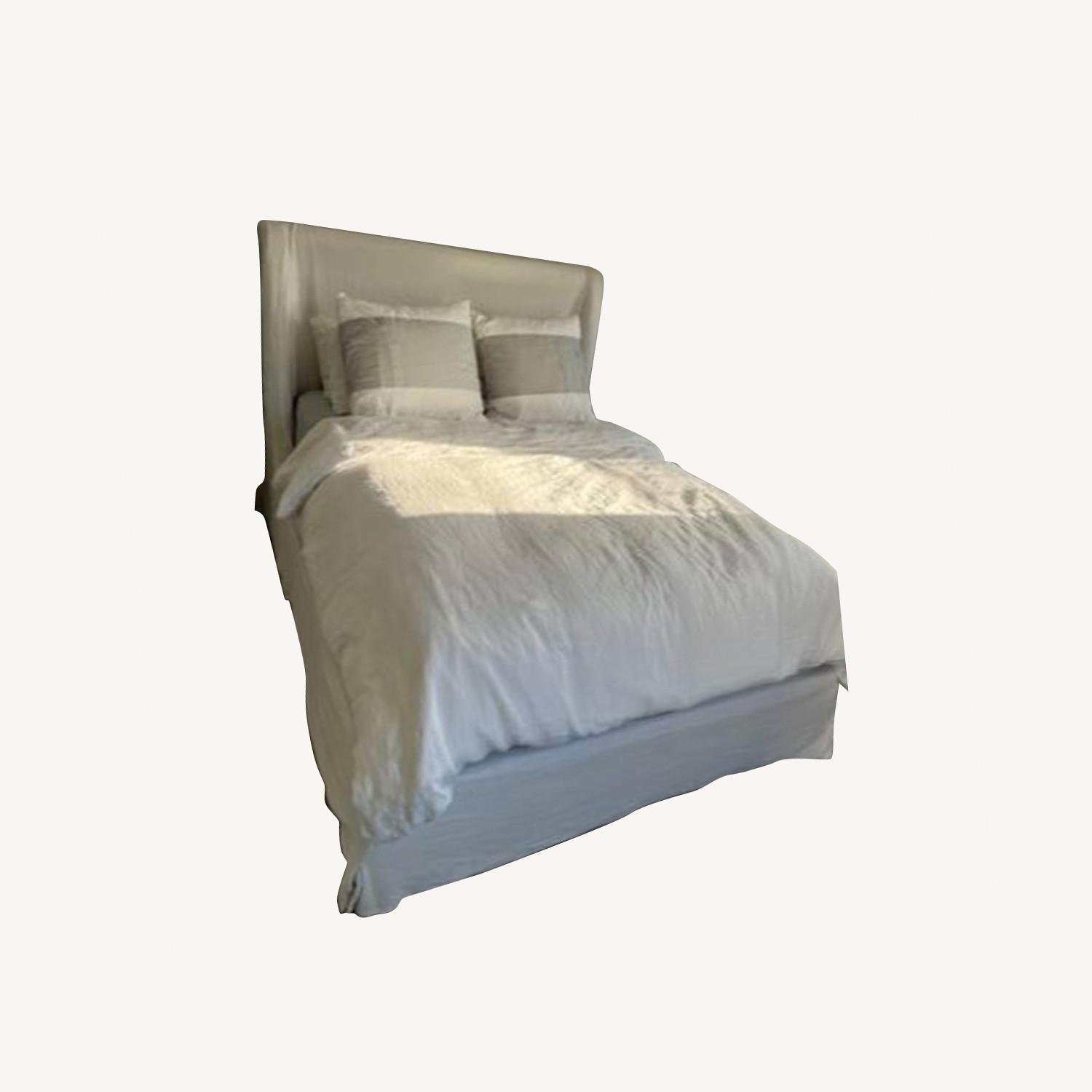 Restoration Hardware Queen Belgian Linen Slipcover AptDeco