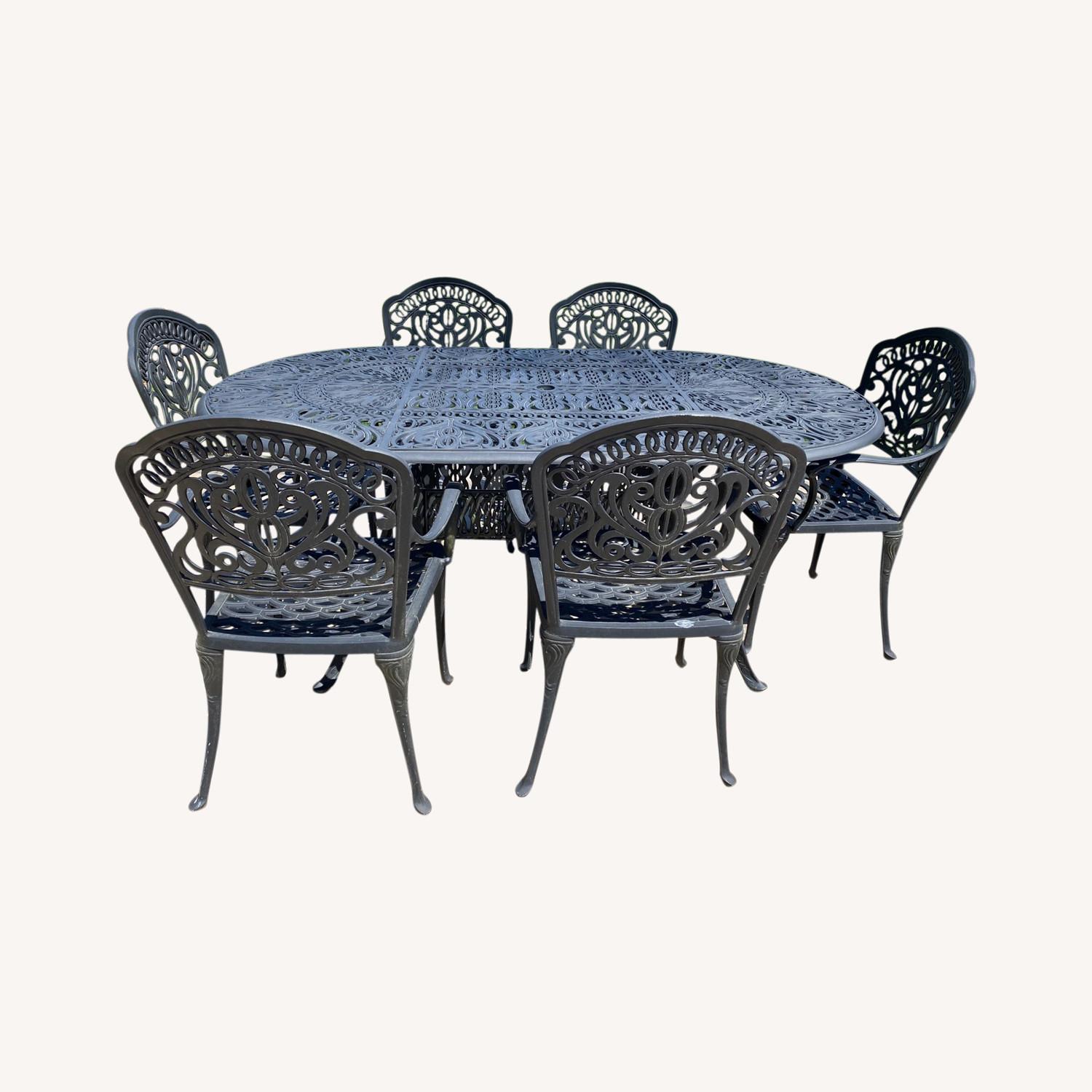 Metal Dining Table Set AptDeco