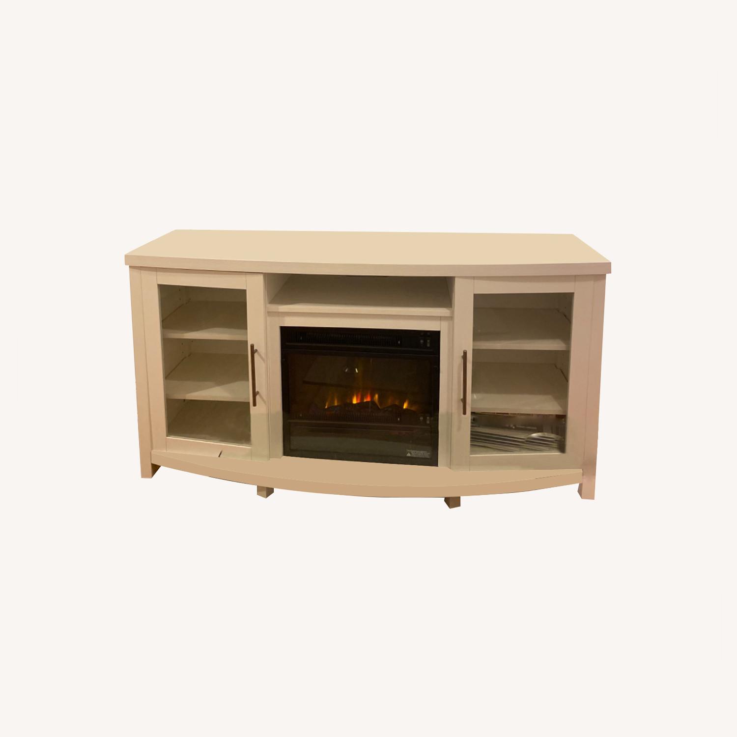 Raymour & Flanigan Tv Stand, Fireplace AptDeco