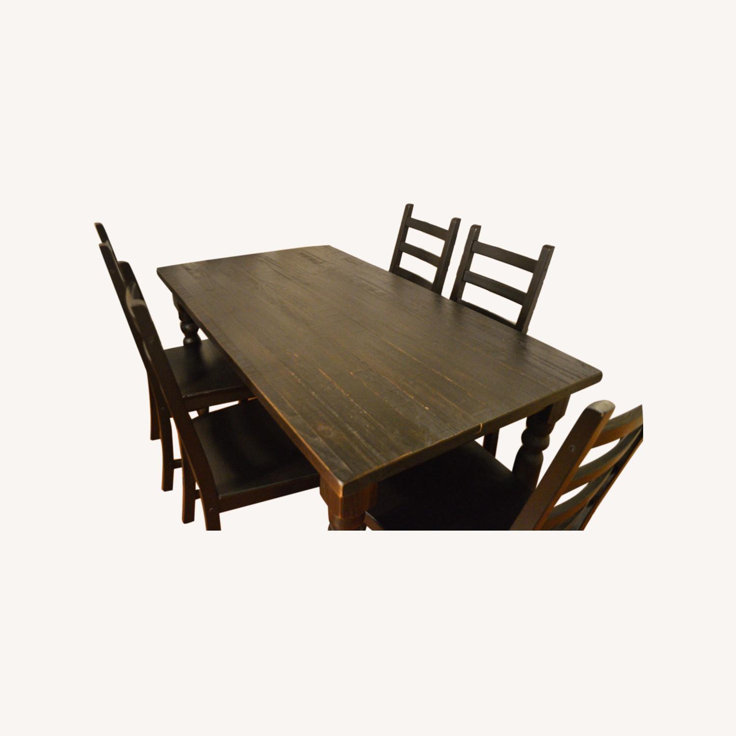 63'' Pine Solid Wood Dining Table AptDeco