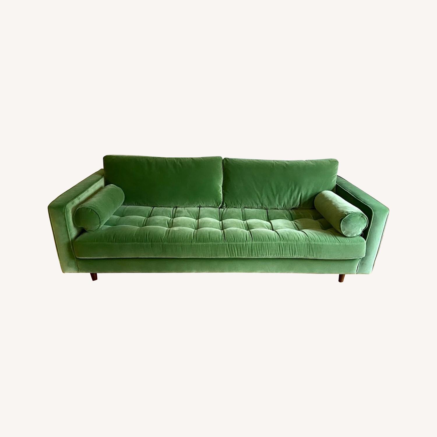 The Best Green Velvet Sofa - image-0