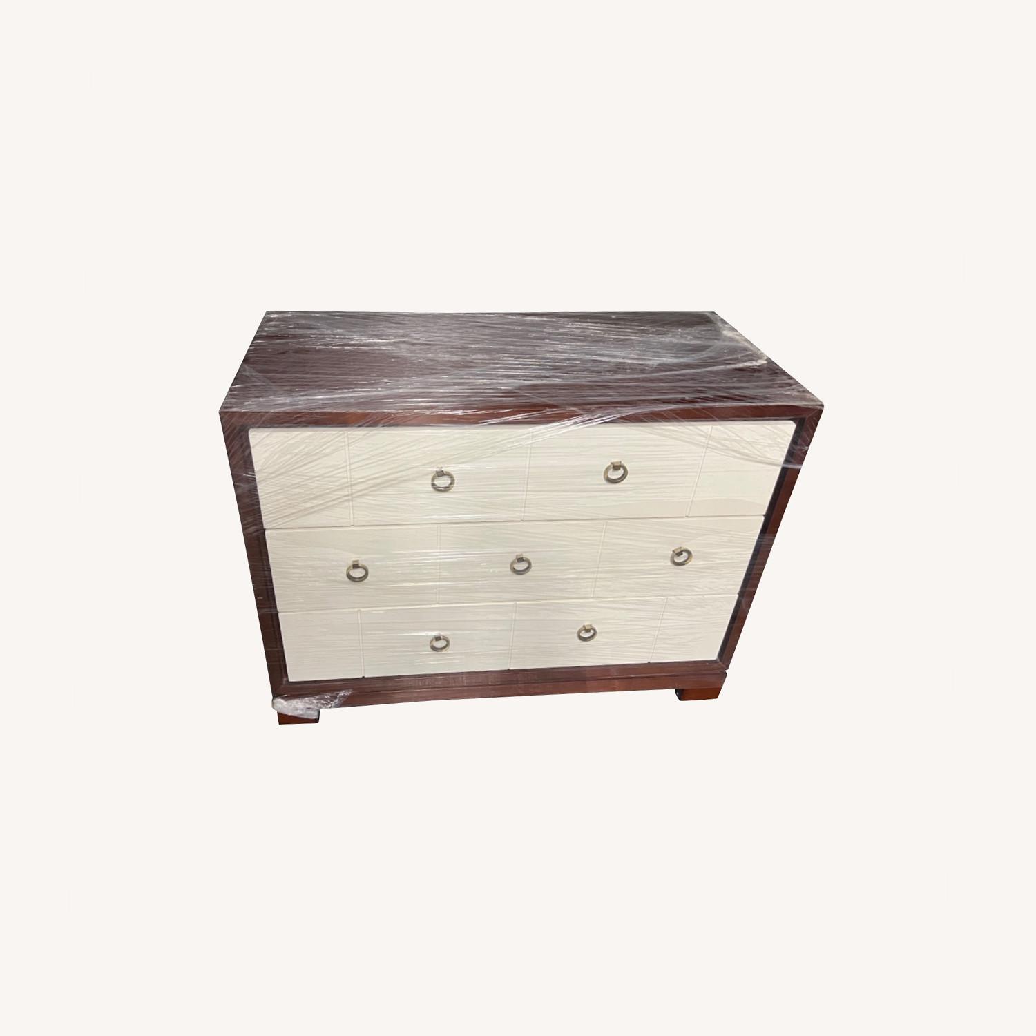Jan Rosol Bedside Table 3 Drawer Nightstand - image-0