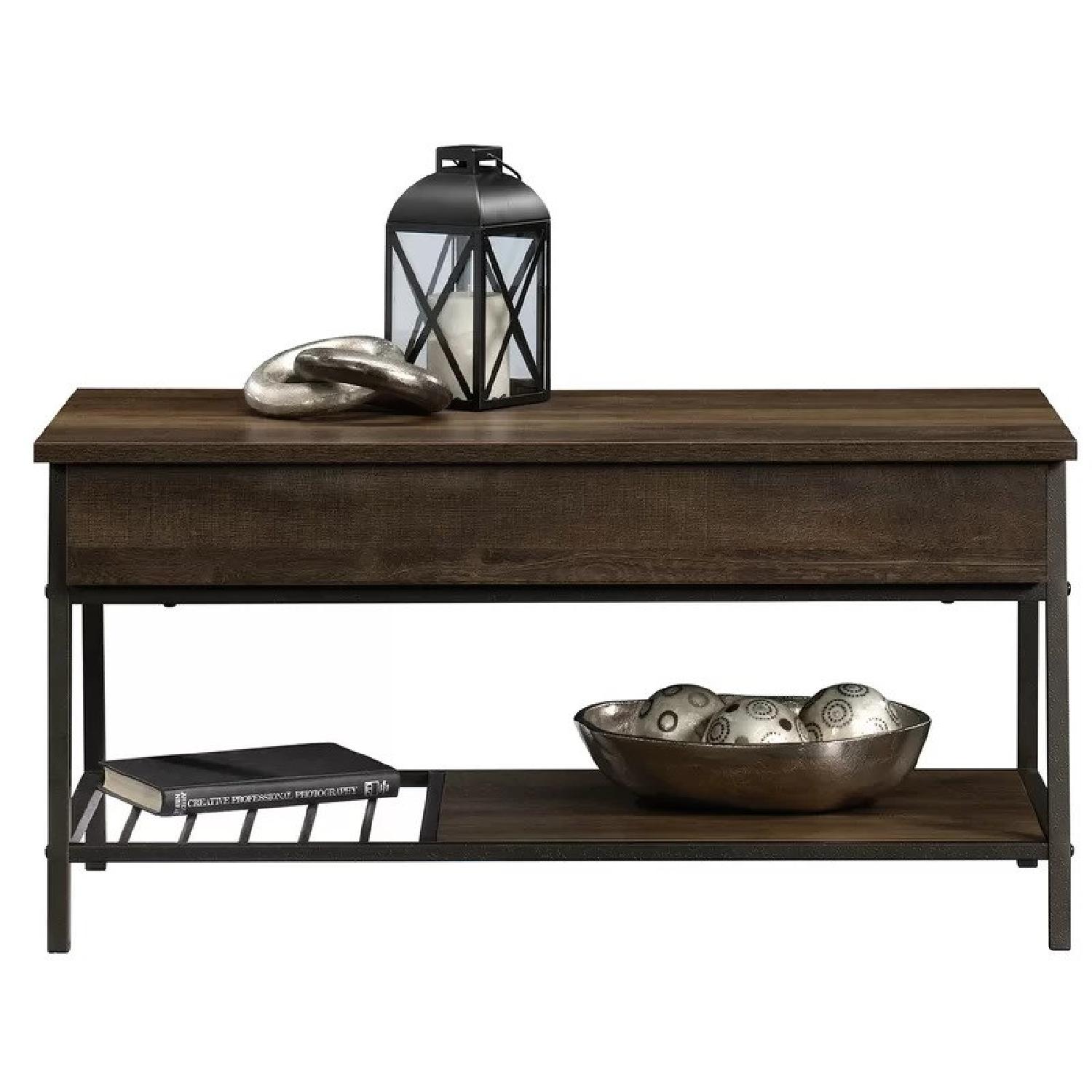 Wayfair Dark Wood Lift Up Coffee Table - image-5