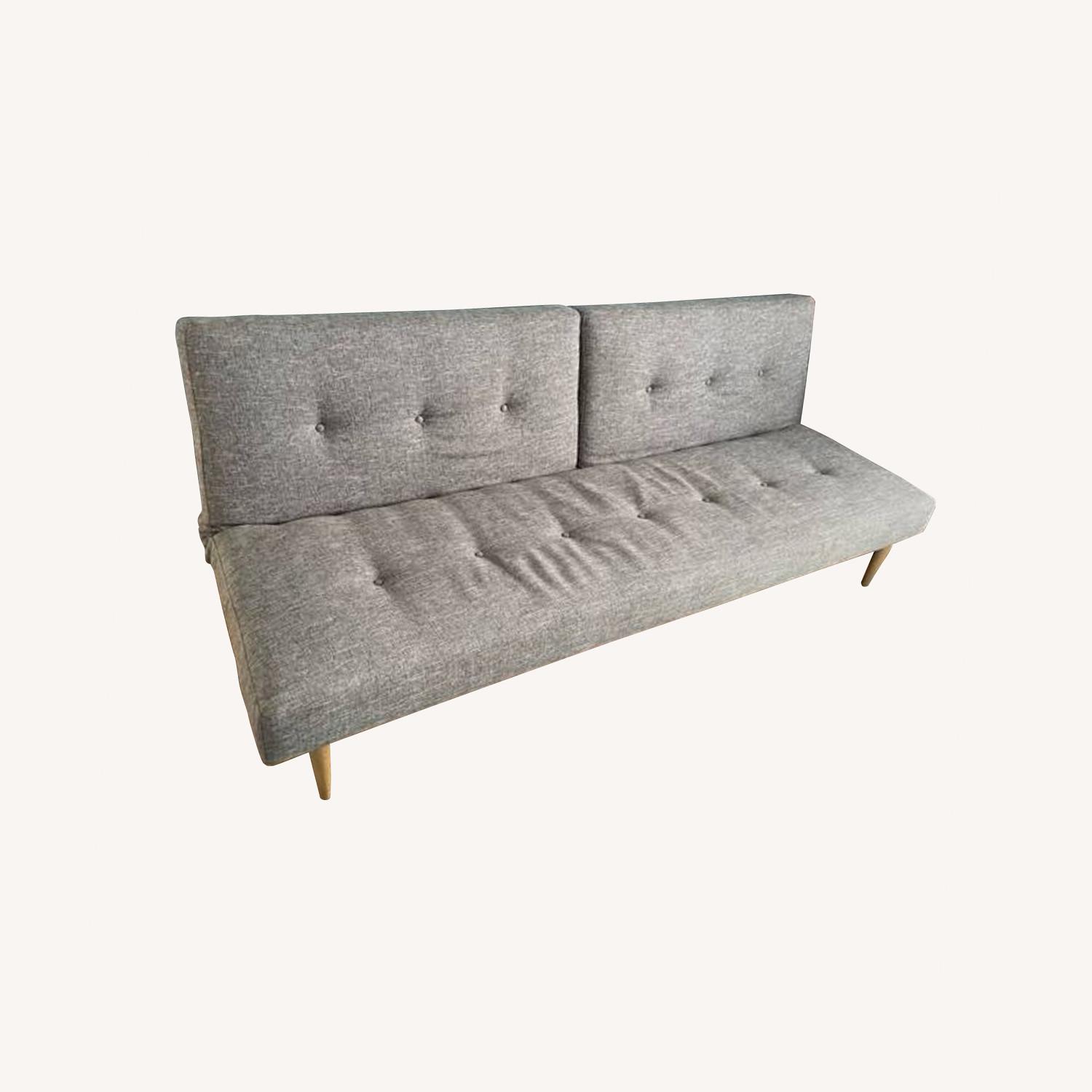 West Elm Gray Futon/Couch AptDeco