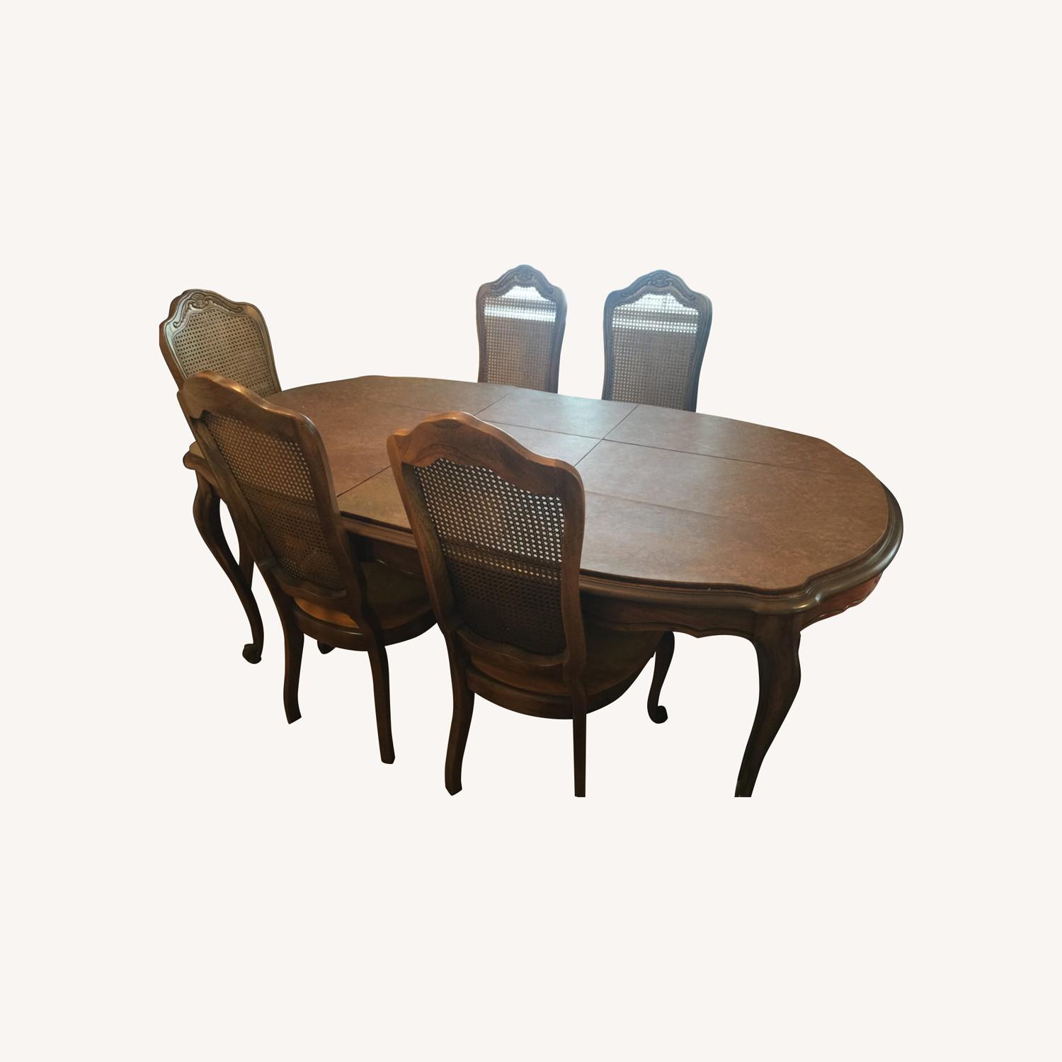 Vintage Dining Table Set - AptDeco