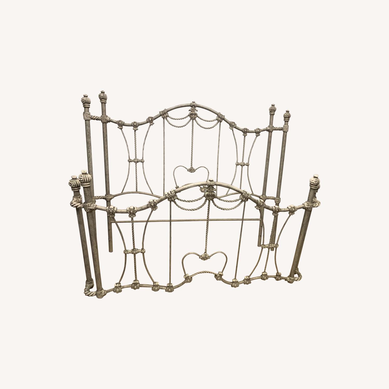 Wesley Allen Wrought Iron Queen Bed - image-0