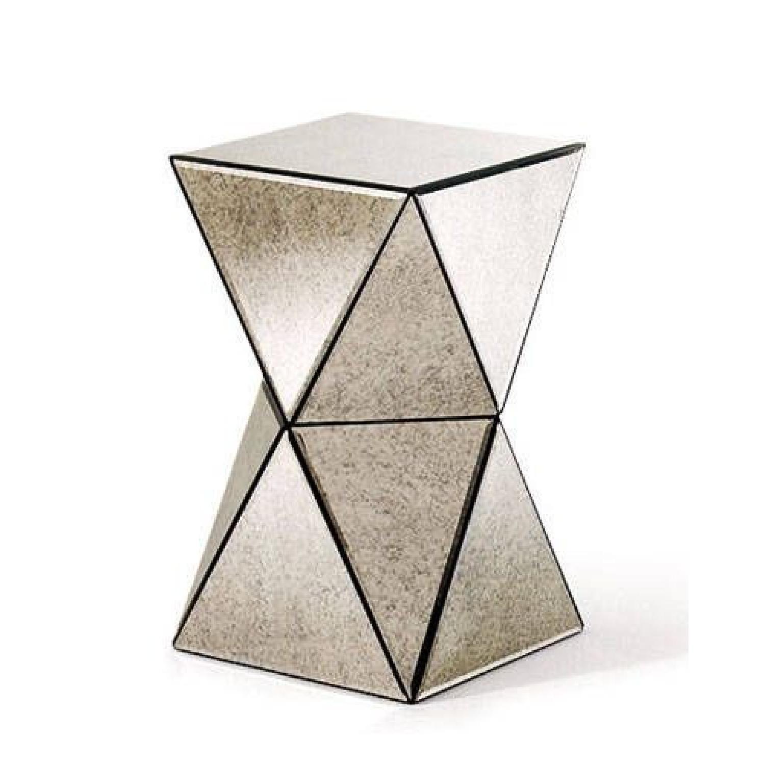 West Elm Faceted Mirror End Side Table - image-4