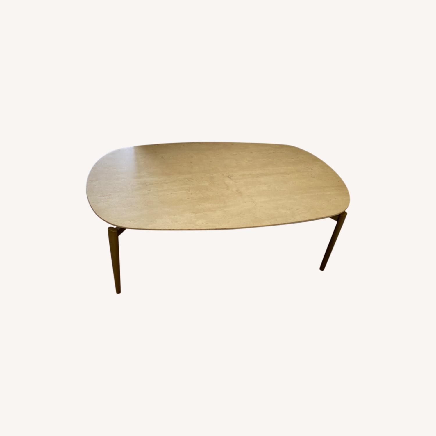 West Elm Real Travertine Coffee Table - image-0