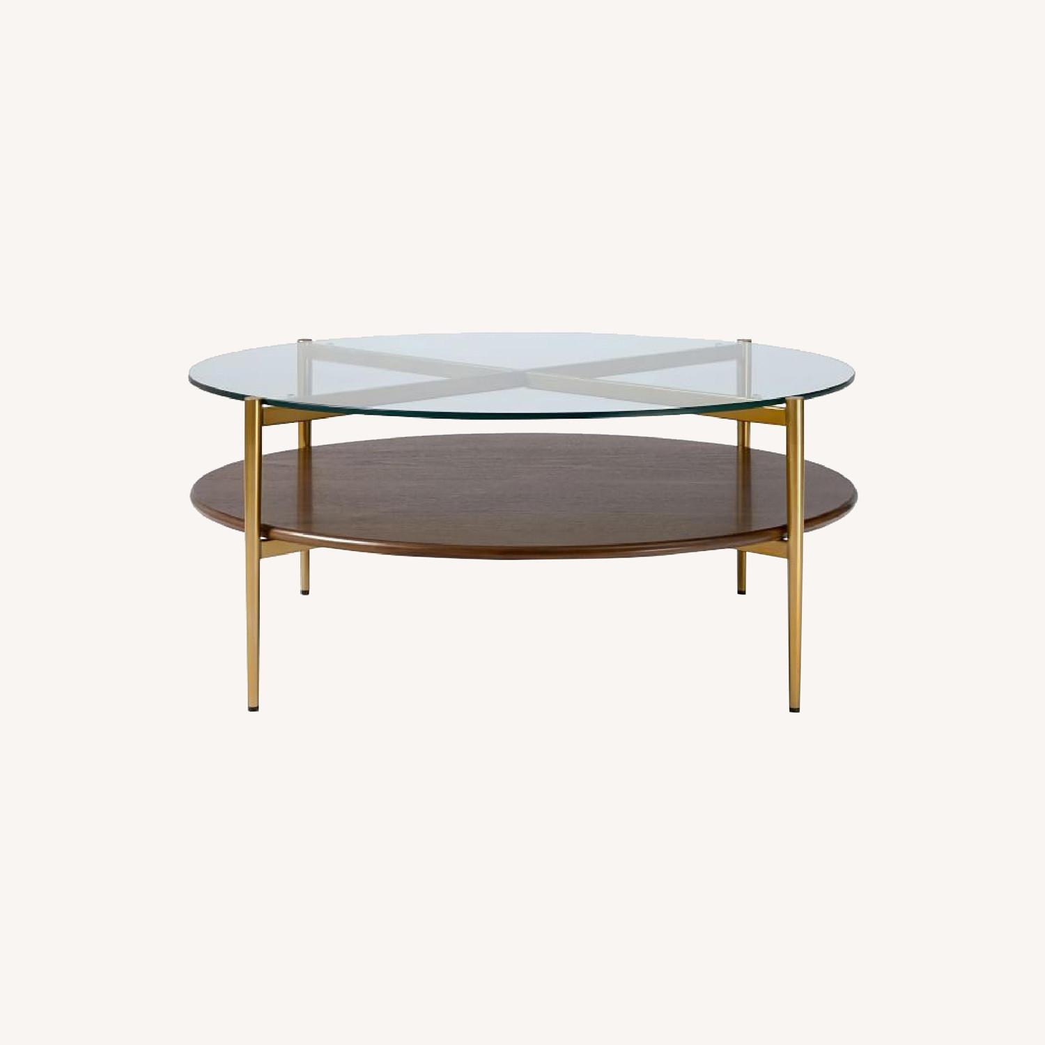 West Elm MidCentury Round Coffee Table AptDeco