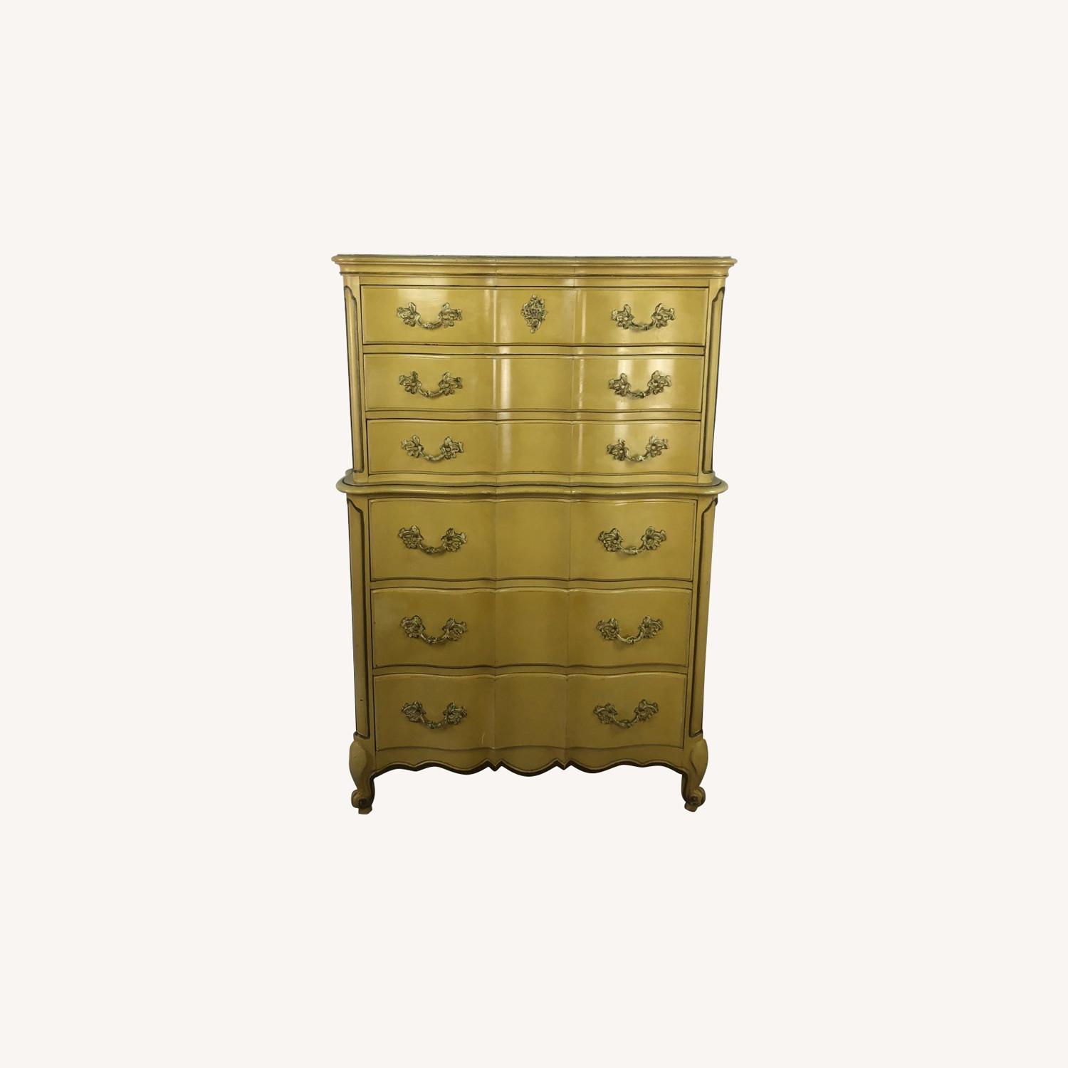 Vintage French Provincial Tall Chest of Drawers AptDeco