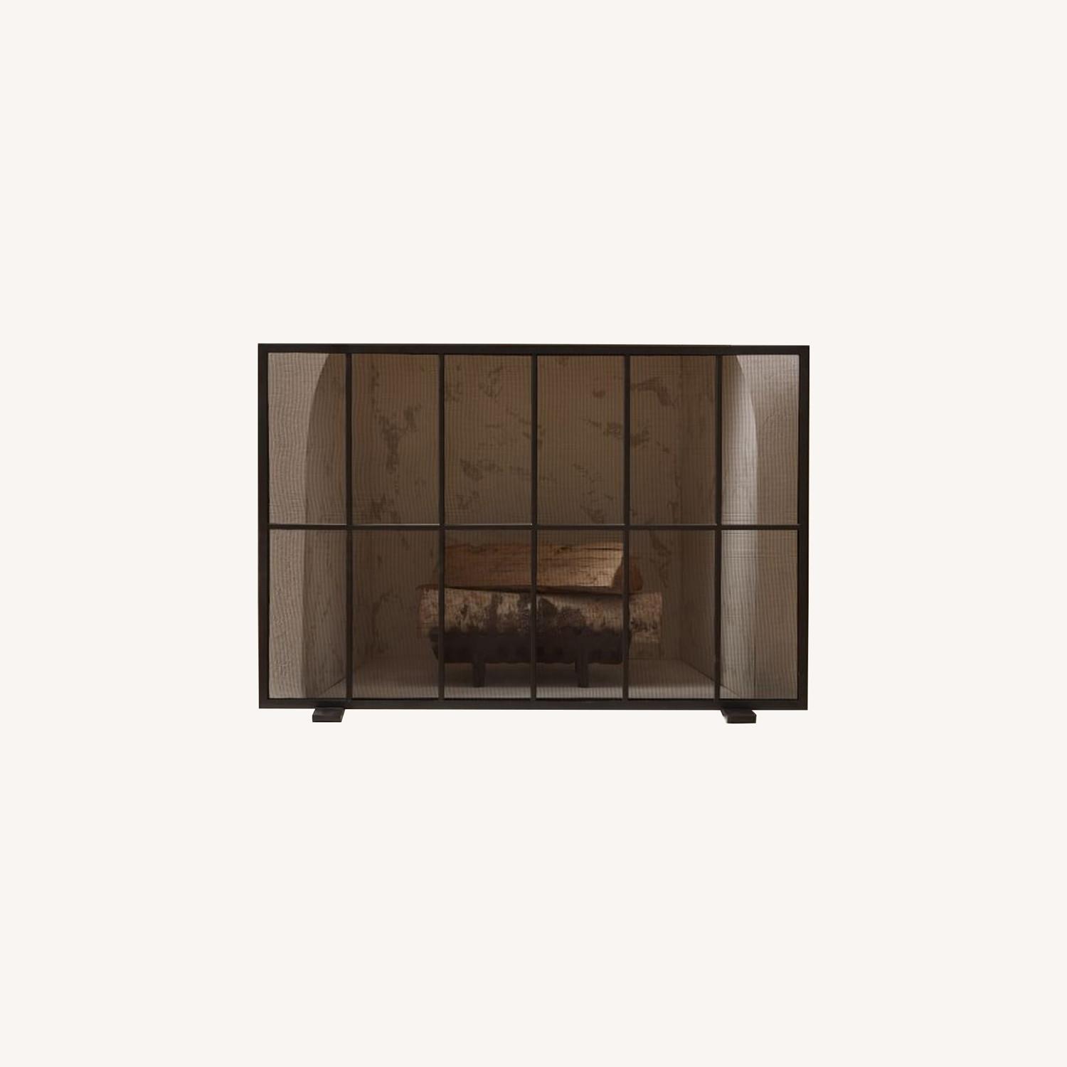 West Elm Piper Grid Fireplace Screens AptDeco