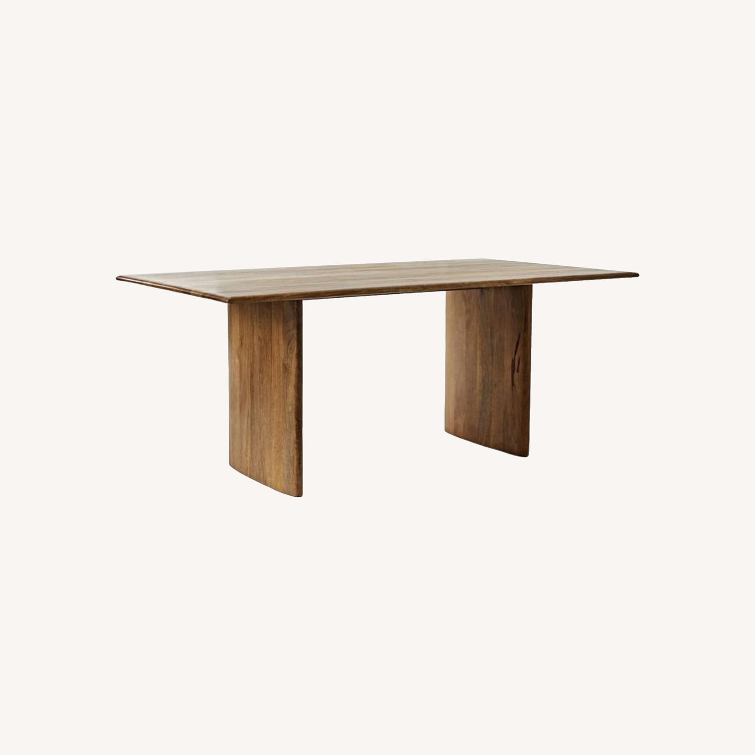 West Elm Anton Solid Wood 72"Dining Table, Burnt Wax - image-0
