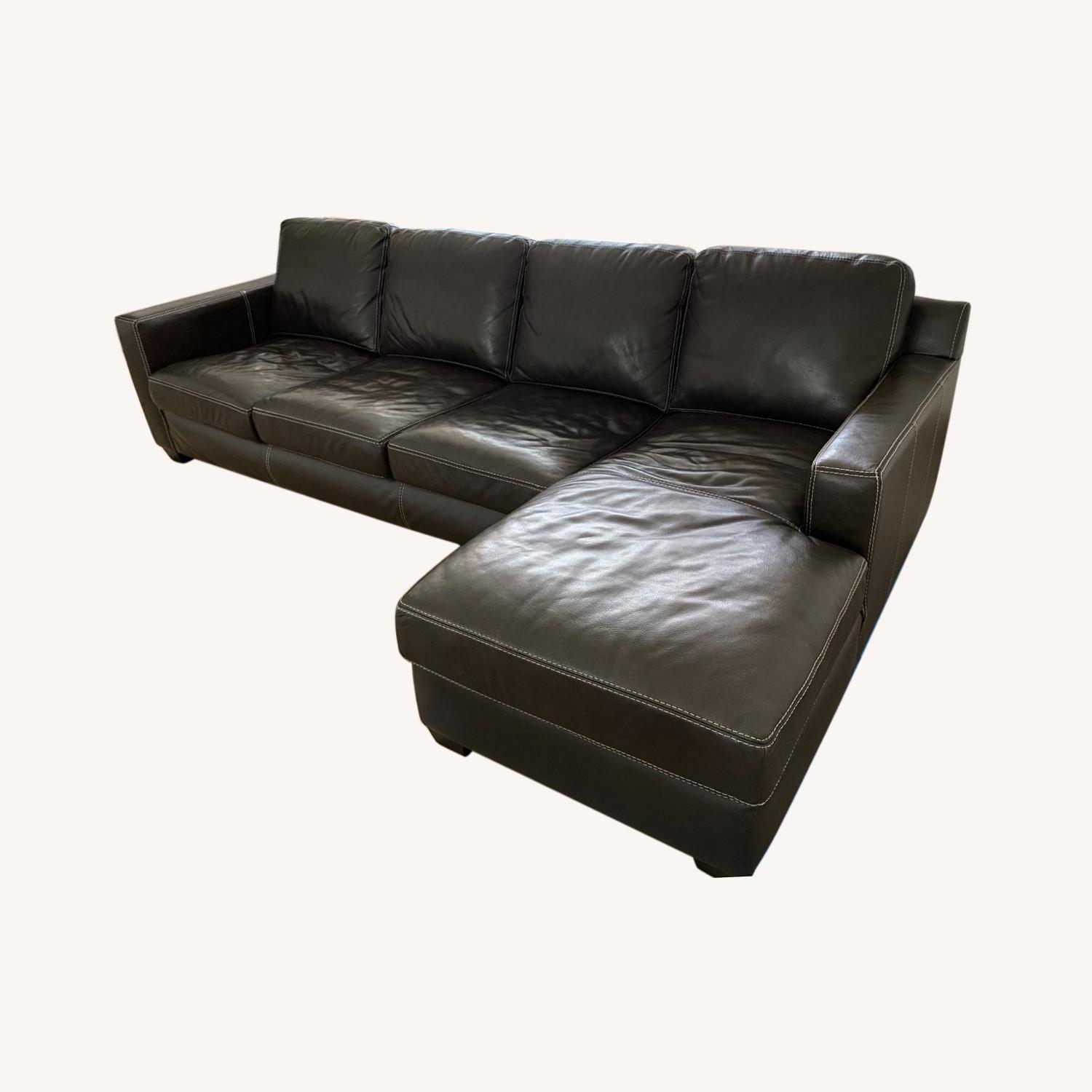 Anaheim Leather 2-pc. Sectional - image-0
