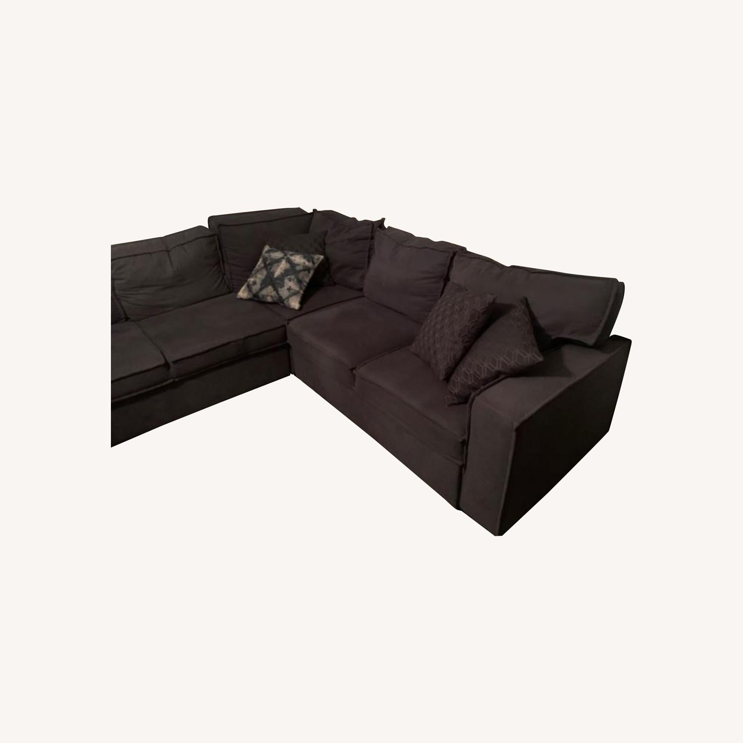 Playscape Denim 4 Piece Right Arm Facing Sectional - image-0