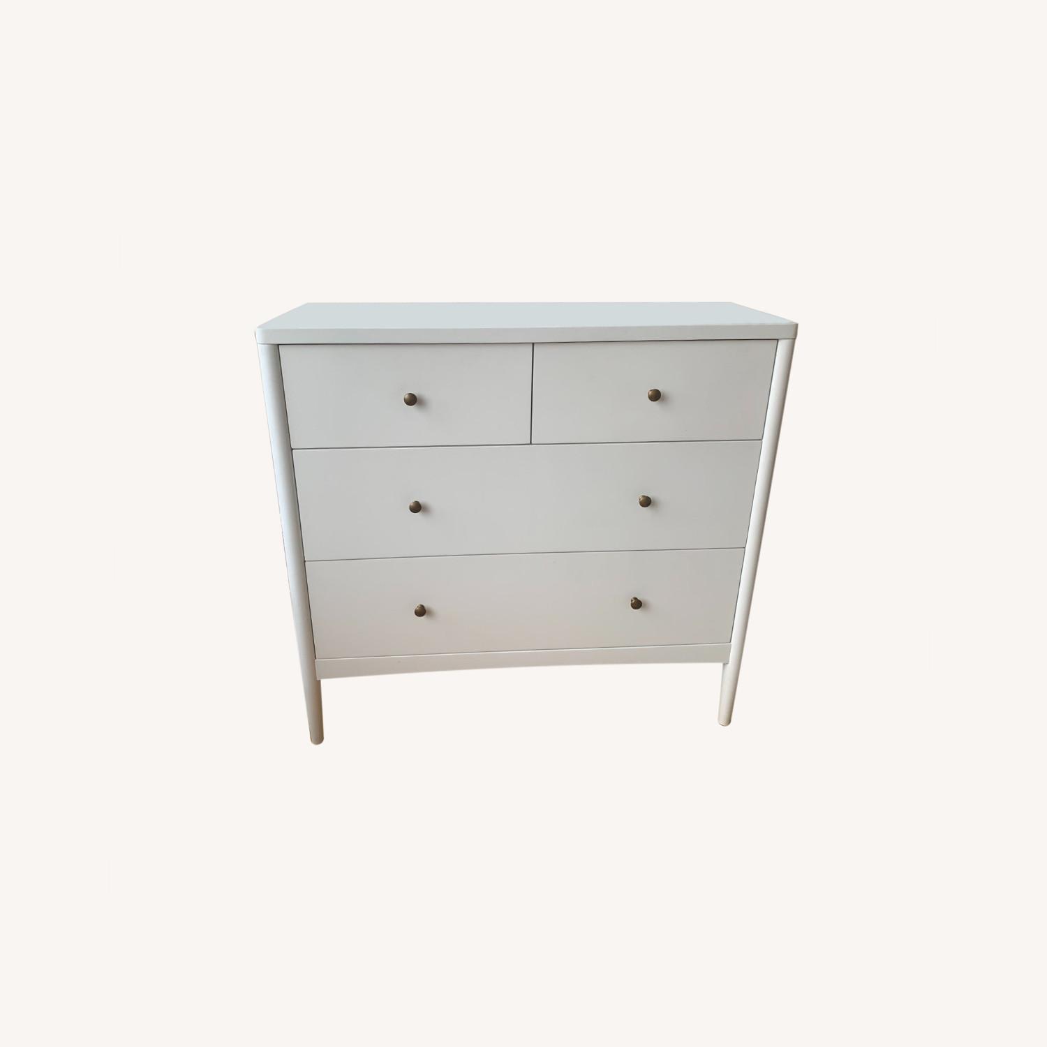 Crate & Barrel Kids Hampshire White 4Drawer Dresser AptDeco