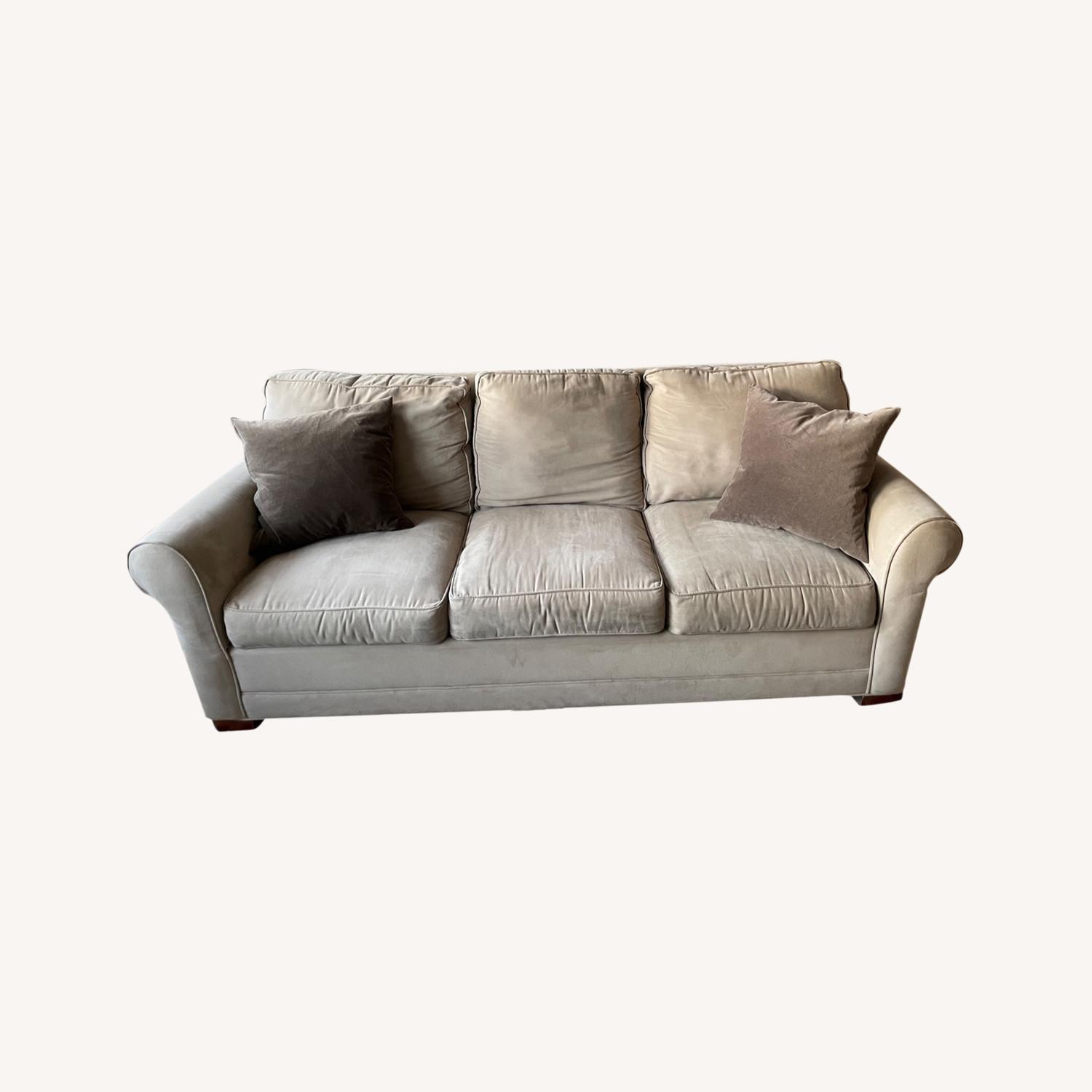 Natural/Cream Comfortable Couch - image-0