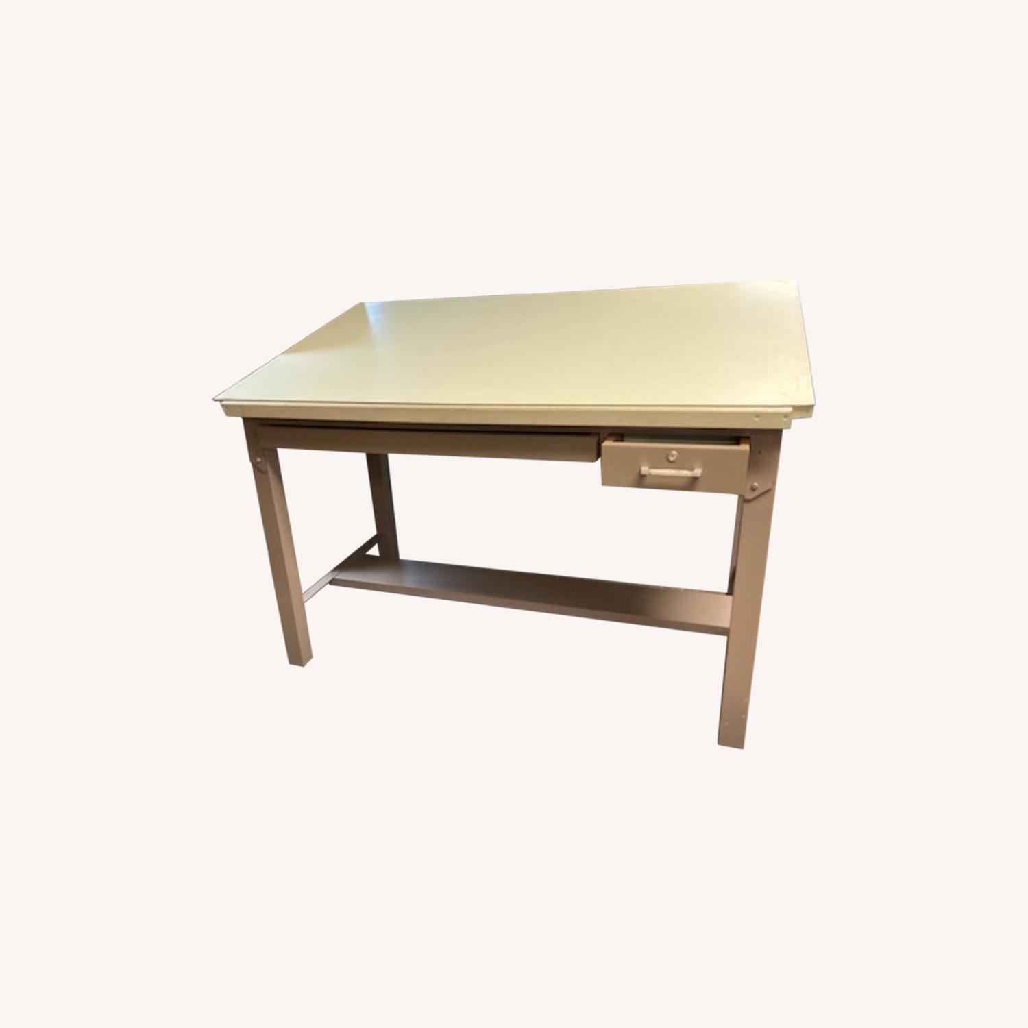 Stacor Industrial Wood / Metal Drafting Table - image-0