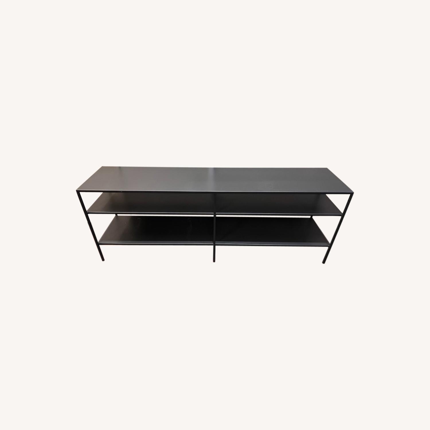 Room & Board Slim Media Console in Natural Steel AptDeco