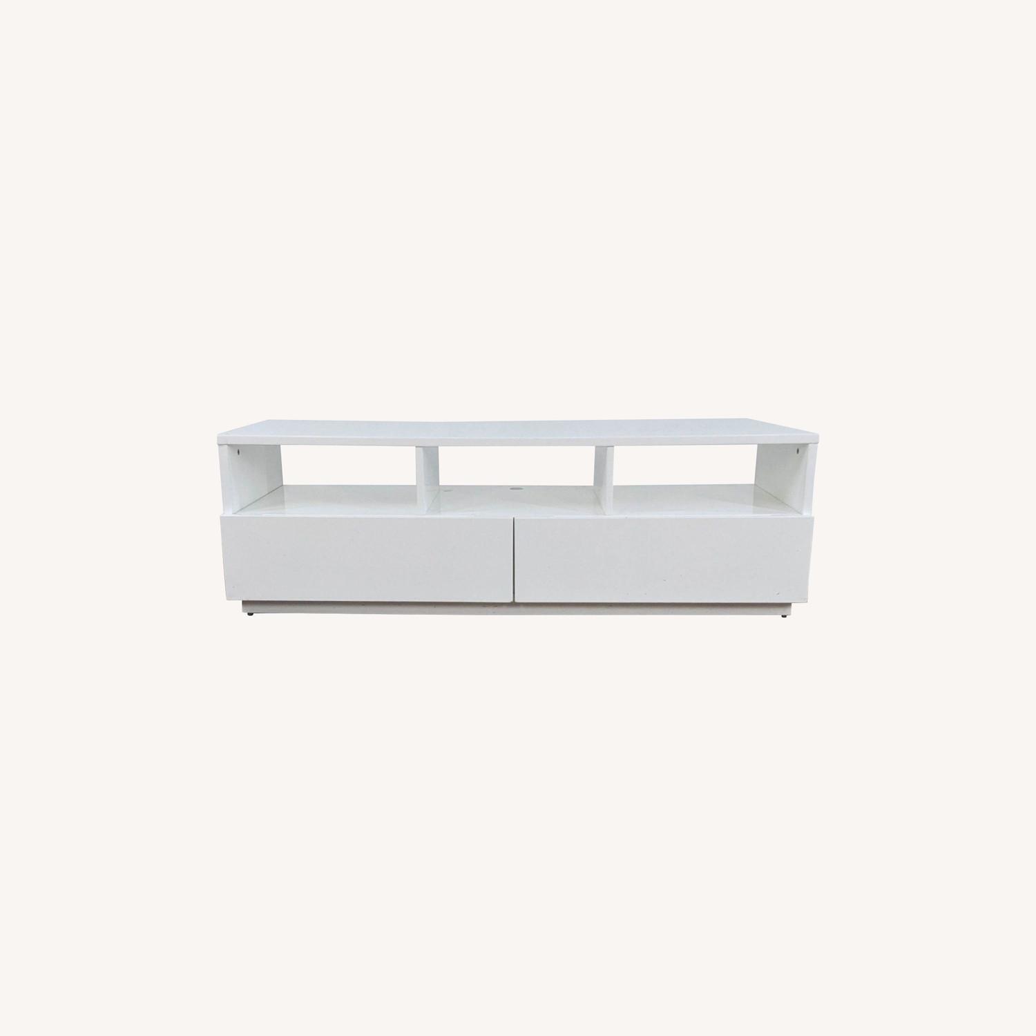 CB2 Chill White Media Console - image-0