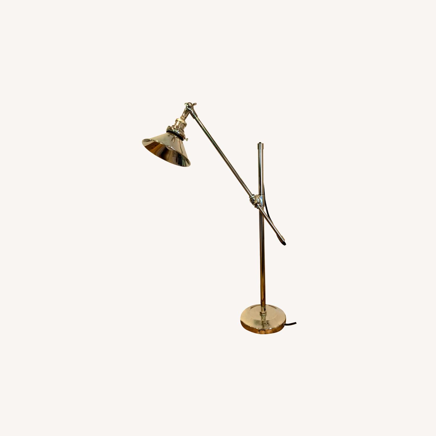 Restoration Hardware silver Machinist Table Lamp - image-0