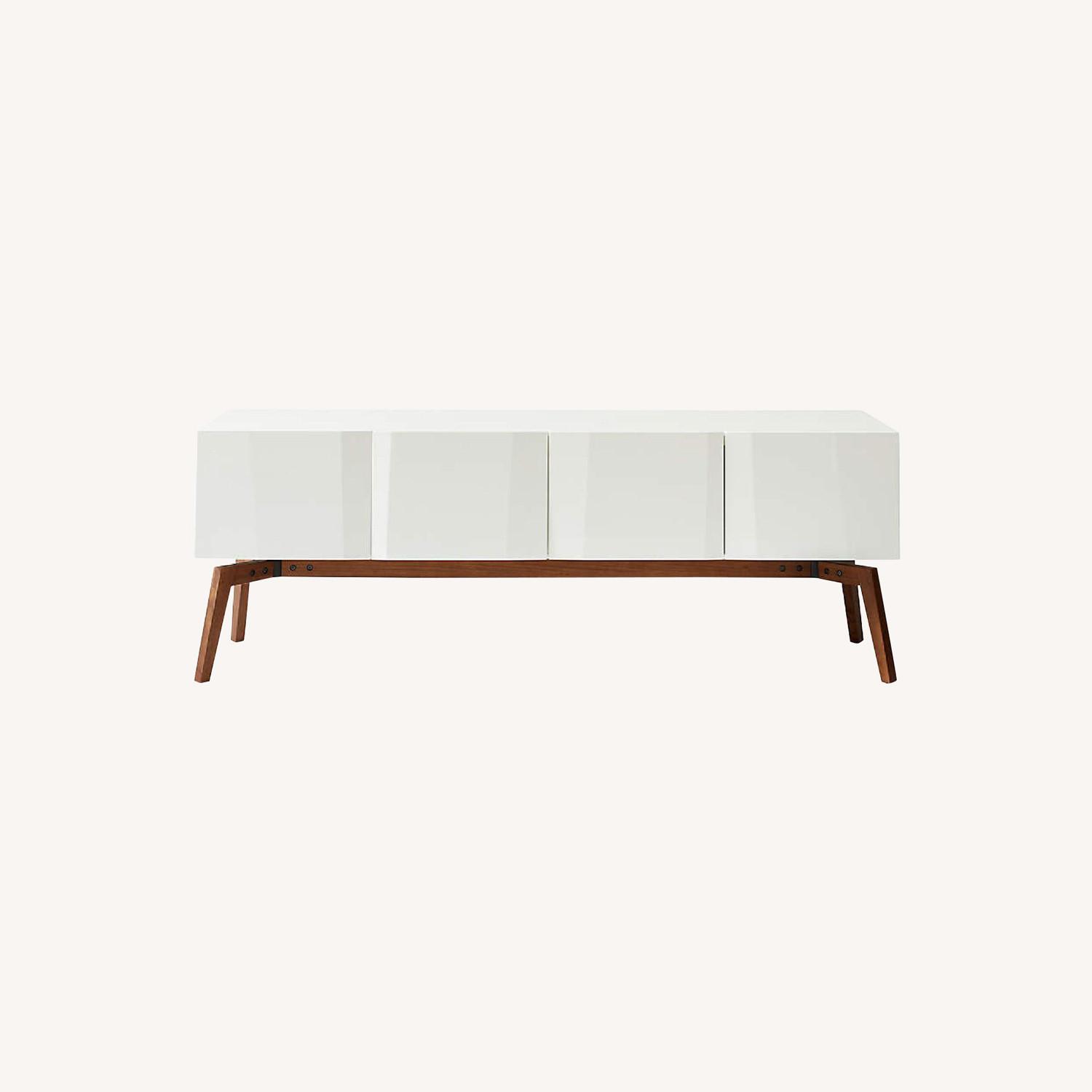 CB2 White Credenza AptDeco