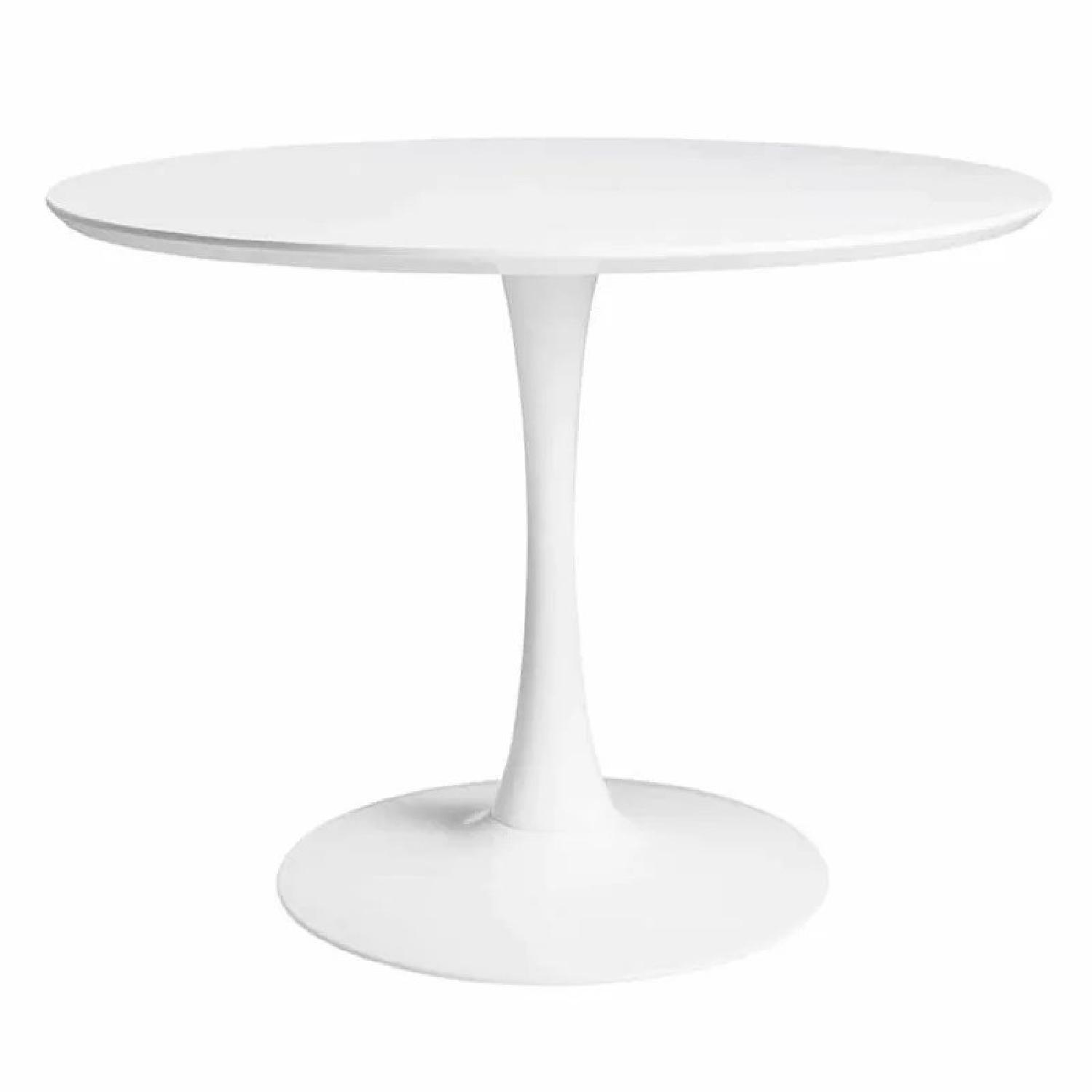 Wayfair White Pedestal Dining Table AptDeco