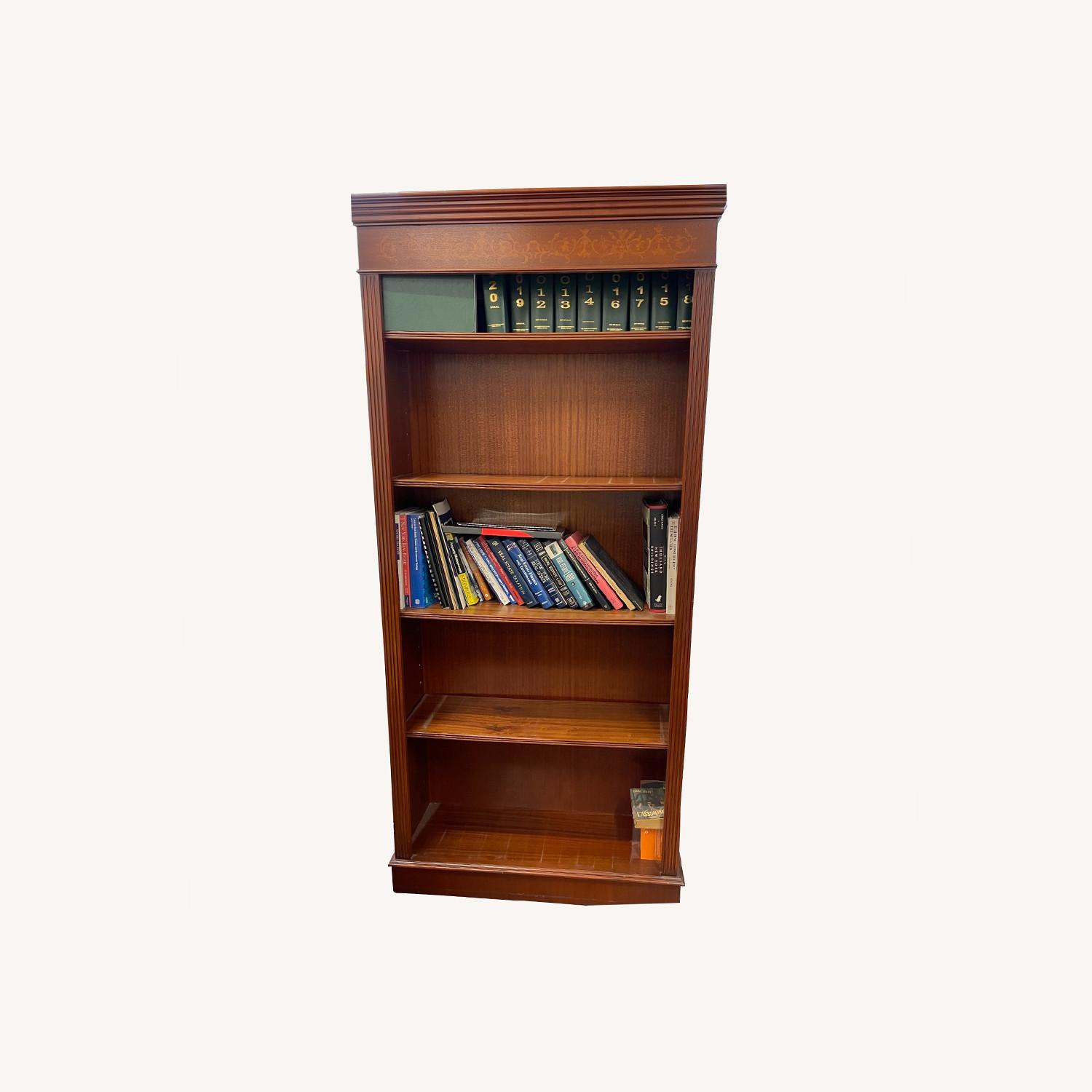 Wooden Office Bookcase AptDeco