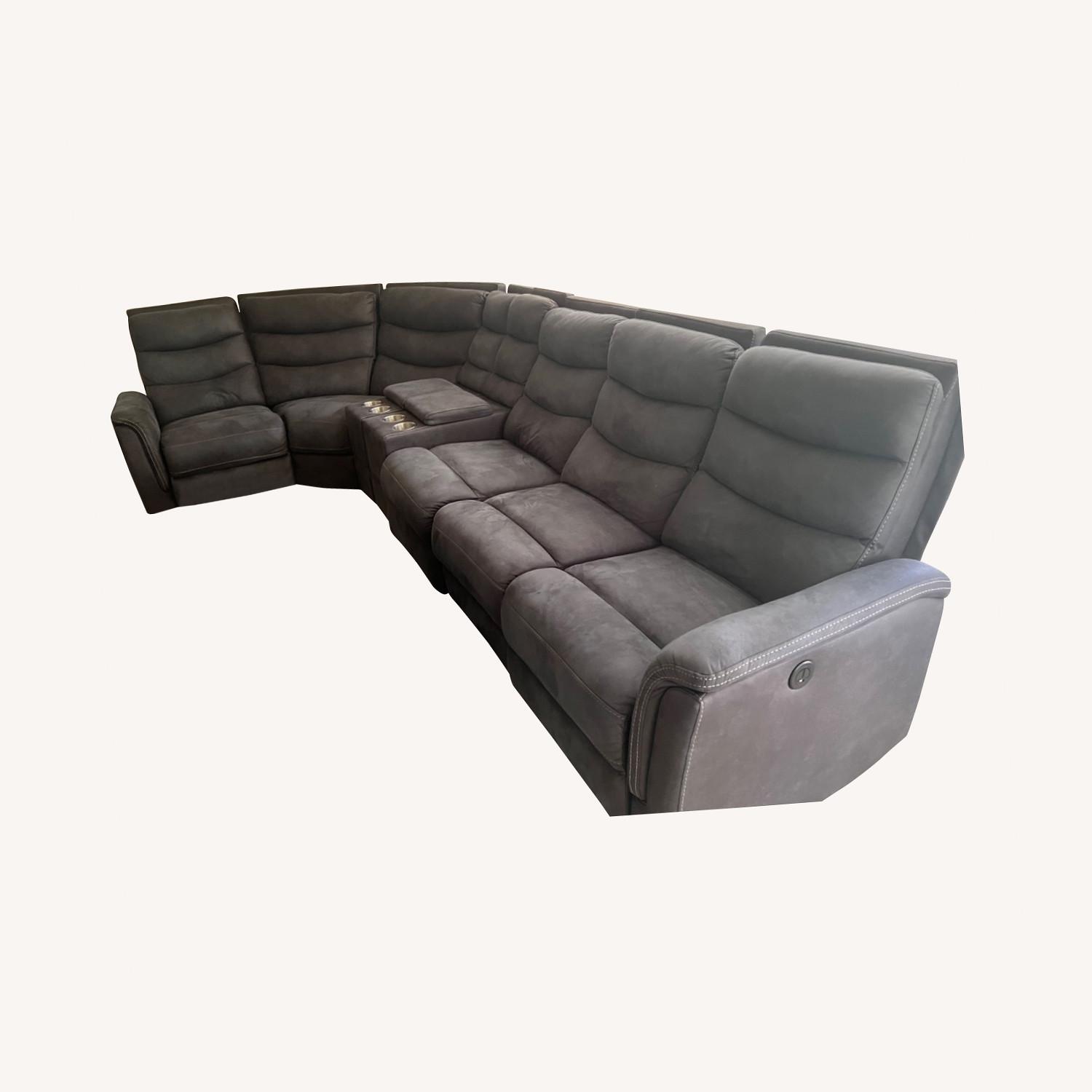 Sectional Recliner Sofa AptDeco