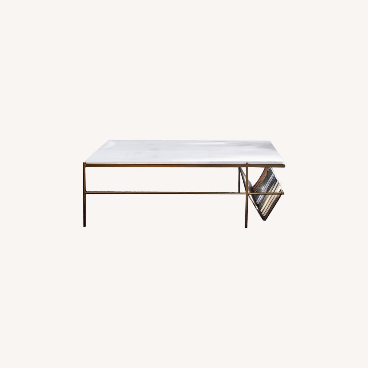 Pottery Barn Marble Coffee Table AptDeco