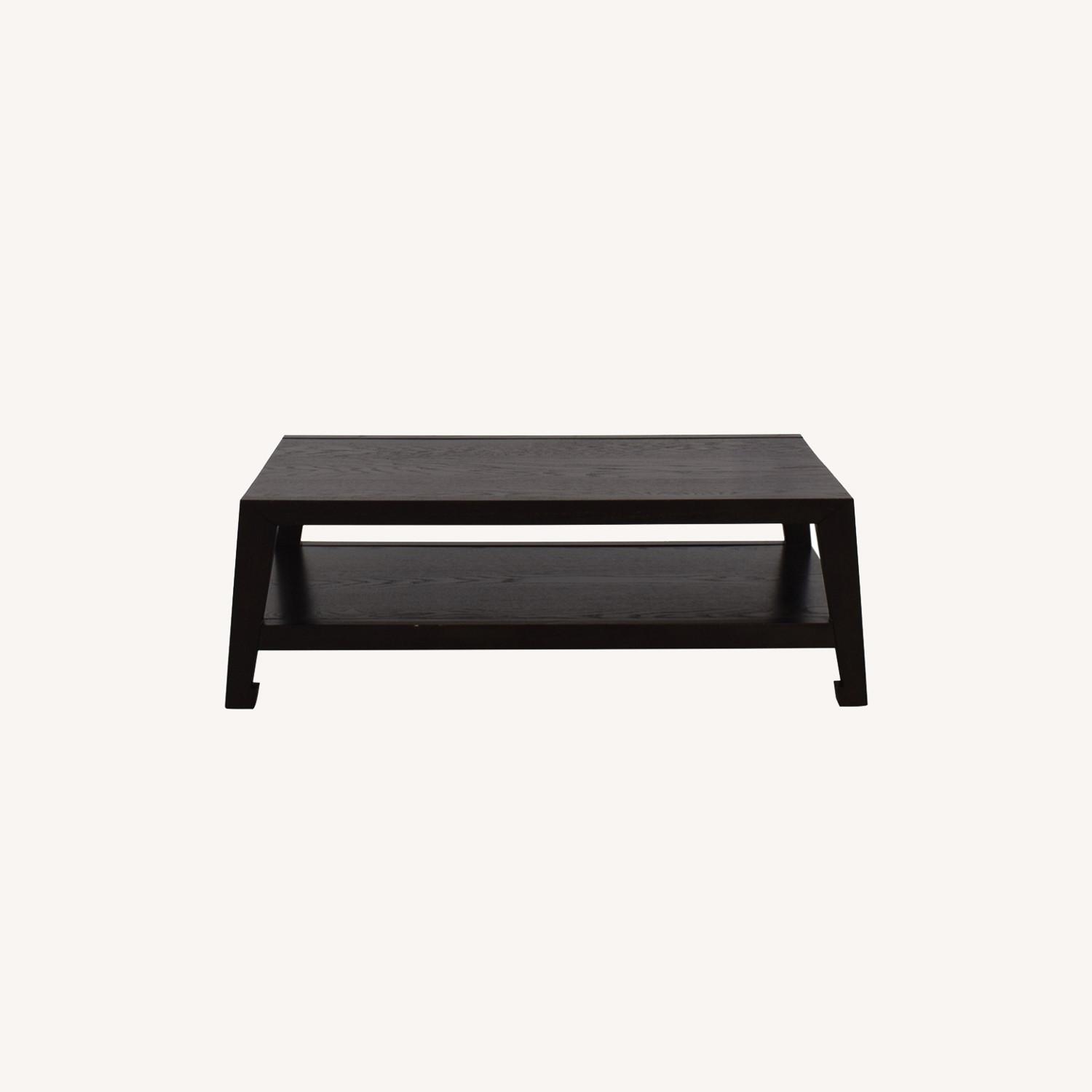 West Elm Wood Coffee Table AptDeco