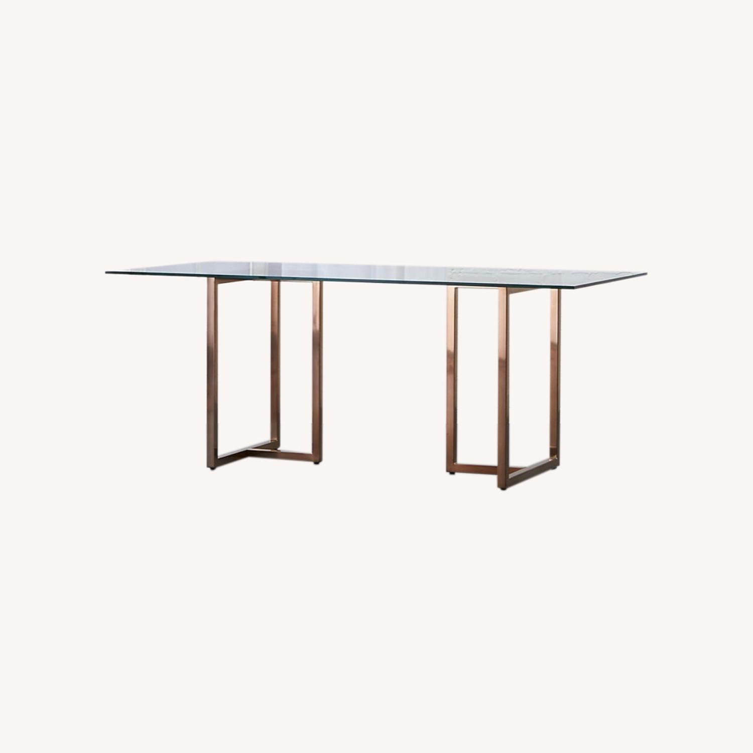 CB2 Glass Dining Table - image-0