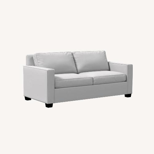 Used West Elm Henry 76 Sofa, Performance Velvet (Dove Grey) for sale on AptDeco
