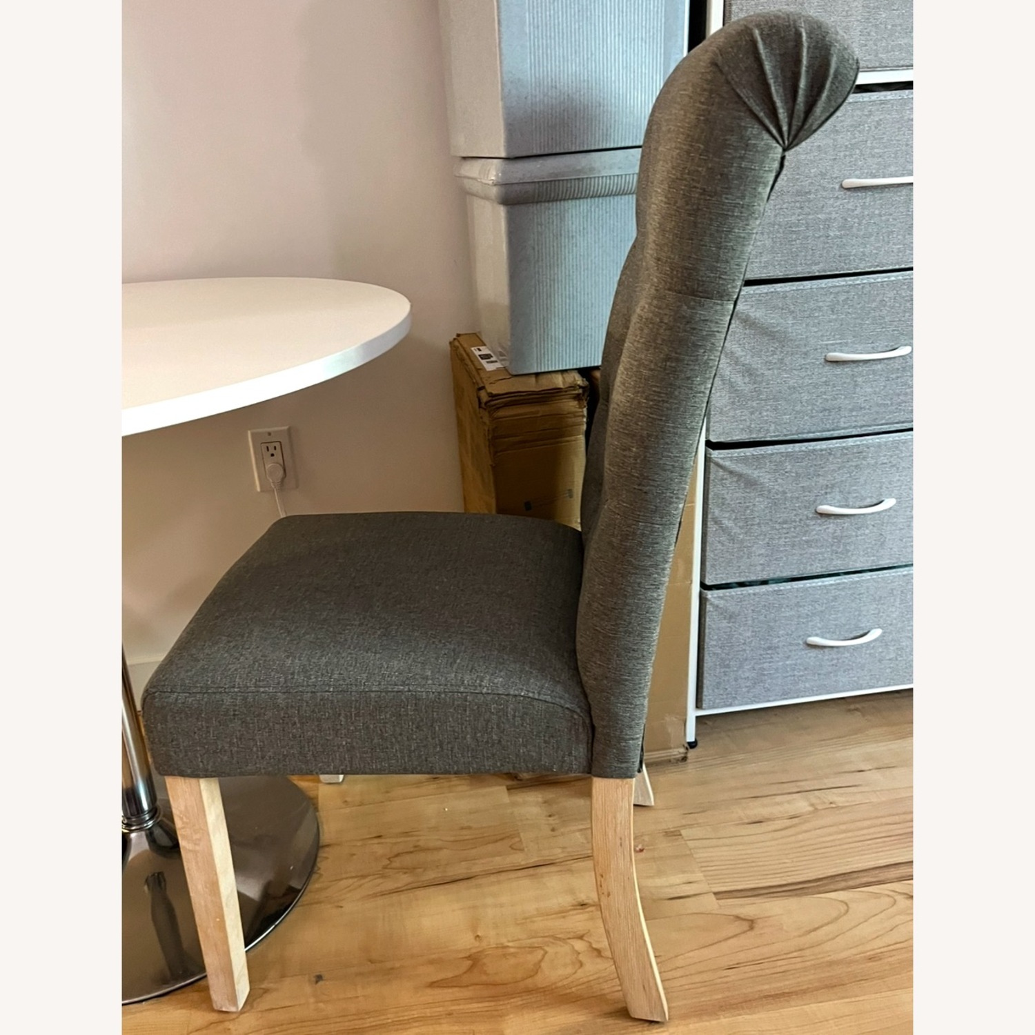 Tufted Parsons Dining Chair (Pink/Purple) - image-2