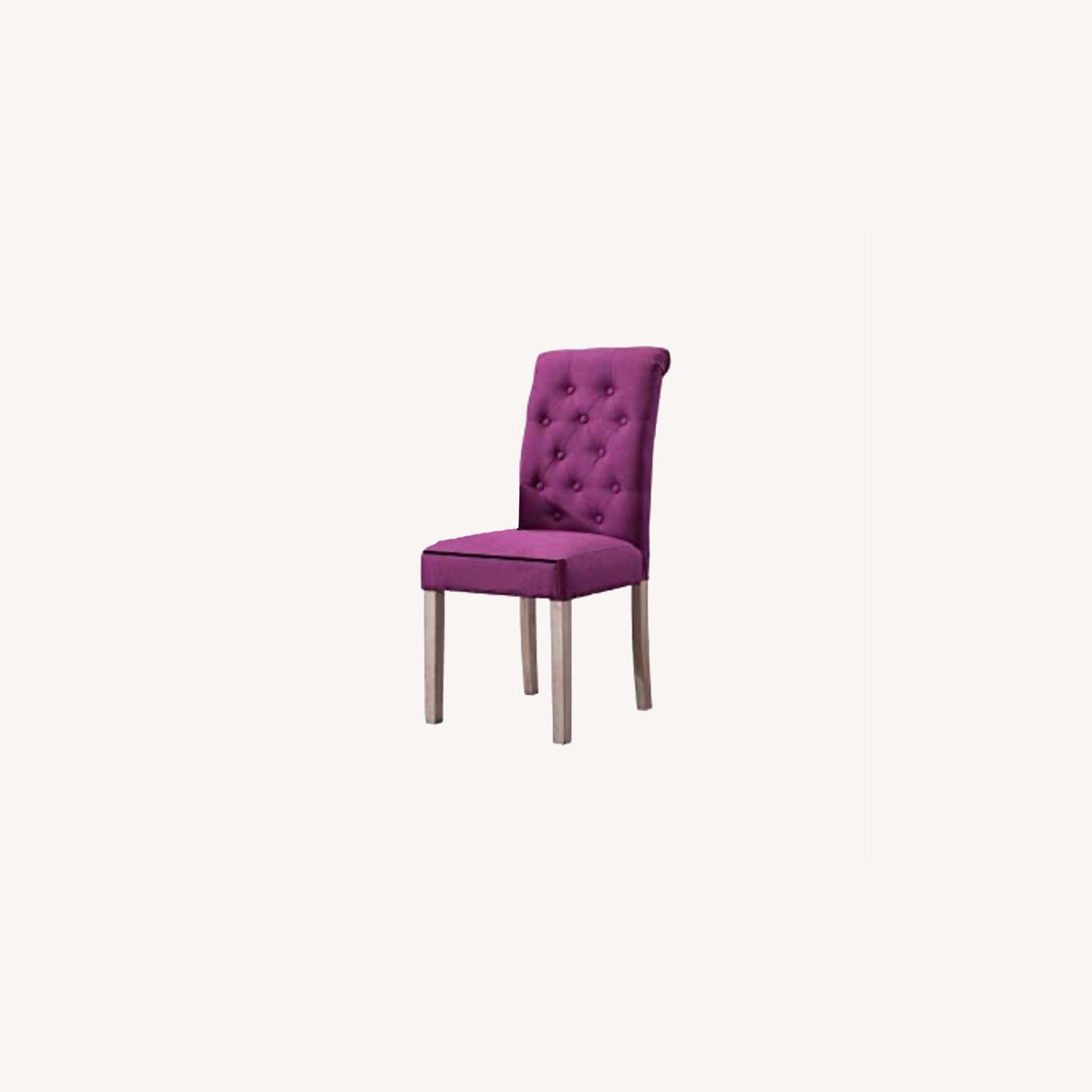 Tufted Parsons Dining Chair (Pink/Purple) AptDeco